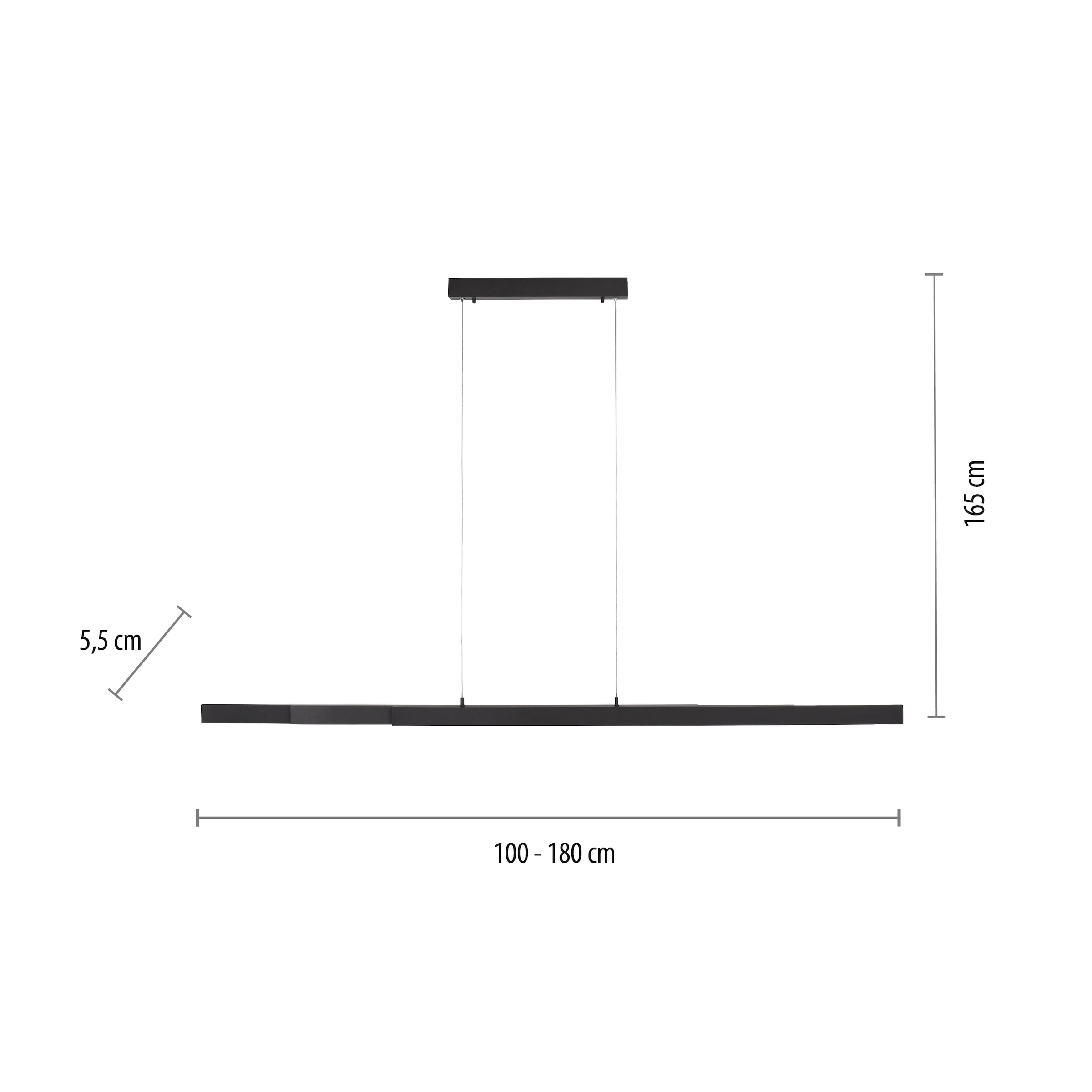 JUST LIGHT Pendelleuchte »LUZI«, 3 flammig, Leuchtmittel LED-Board | LED fest integriert, LED