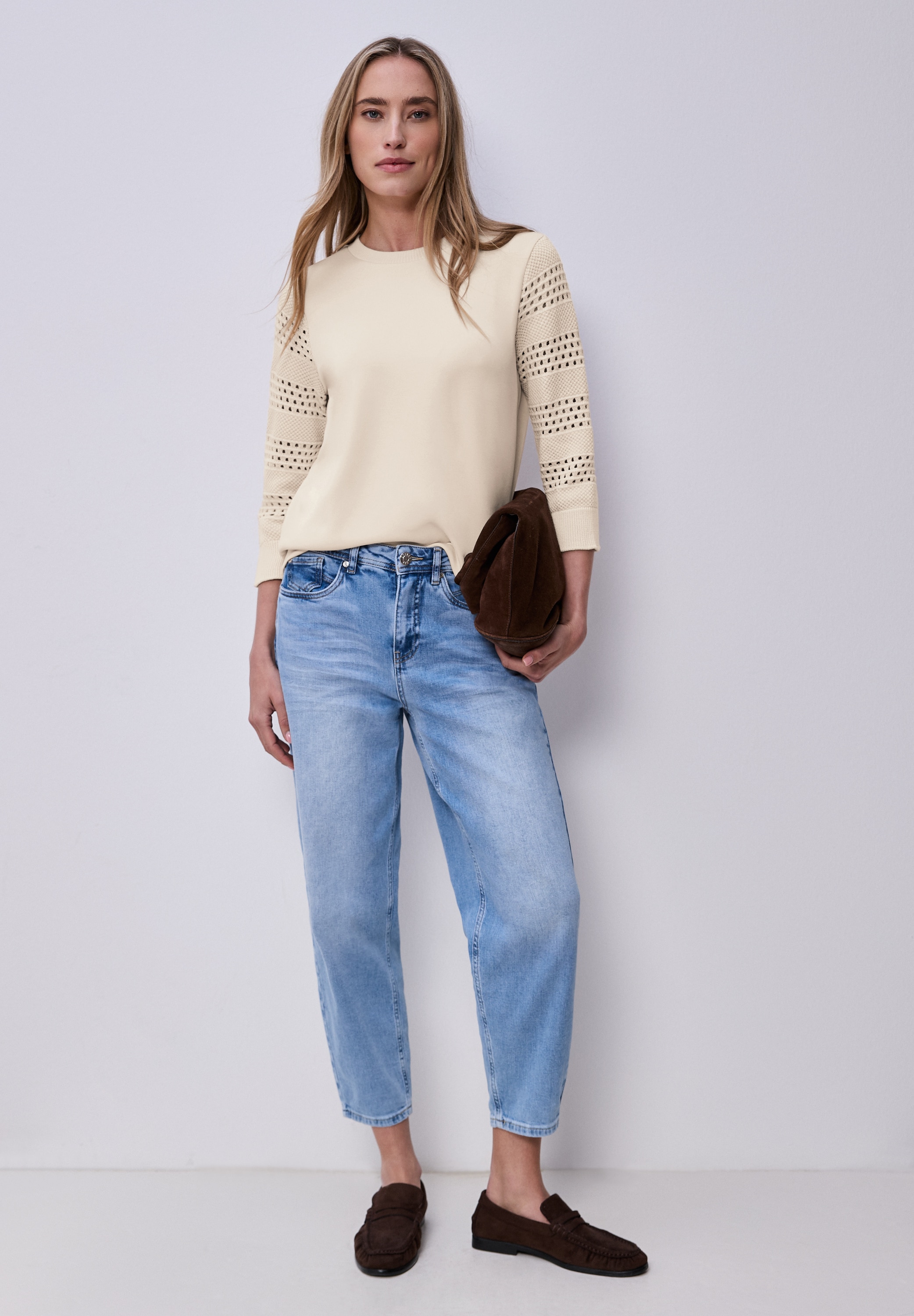 STREET ONE 3/4-Arm-Shirt mit 3/4 Ärmeln