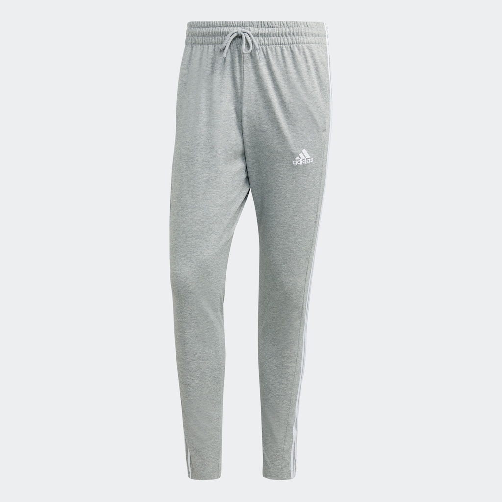 adidas Sportswear Sporthose »ESSENTIALS SINGLE JERSEY TAPERED OPEN HEM 3STREIFEN HOSE«, (1 tlg.)