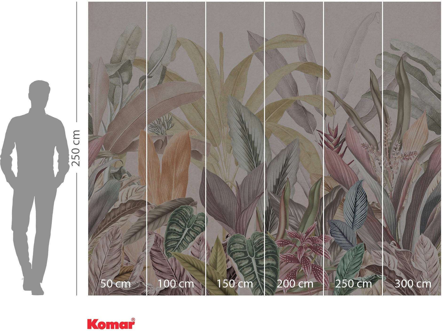 Komar Vliestapete »Digitaldruck Vlies - Marvelous Martha - Größe 300 x 250 cm«, bedruckt, Wohnzimmer, Schlafzimmer