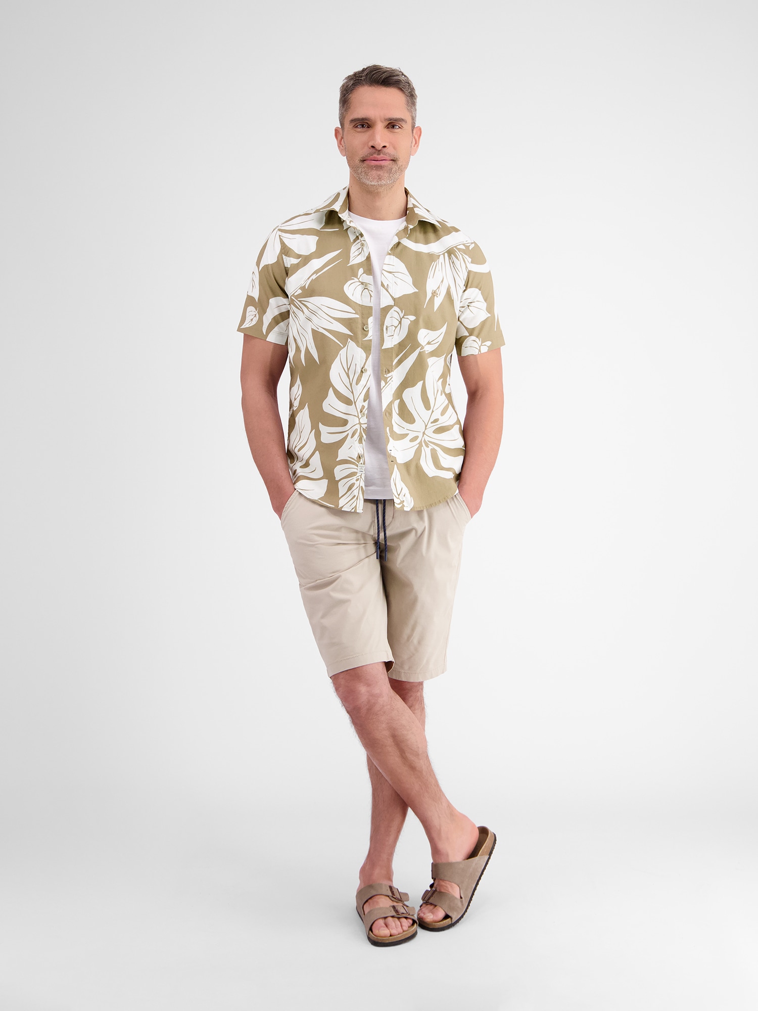 LERROS Kurzarmhemd »LERROS Kurzarmhemd im Hawaiian-Style«