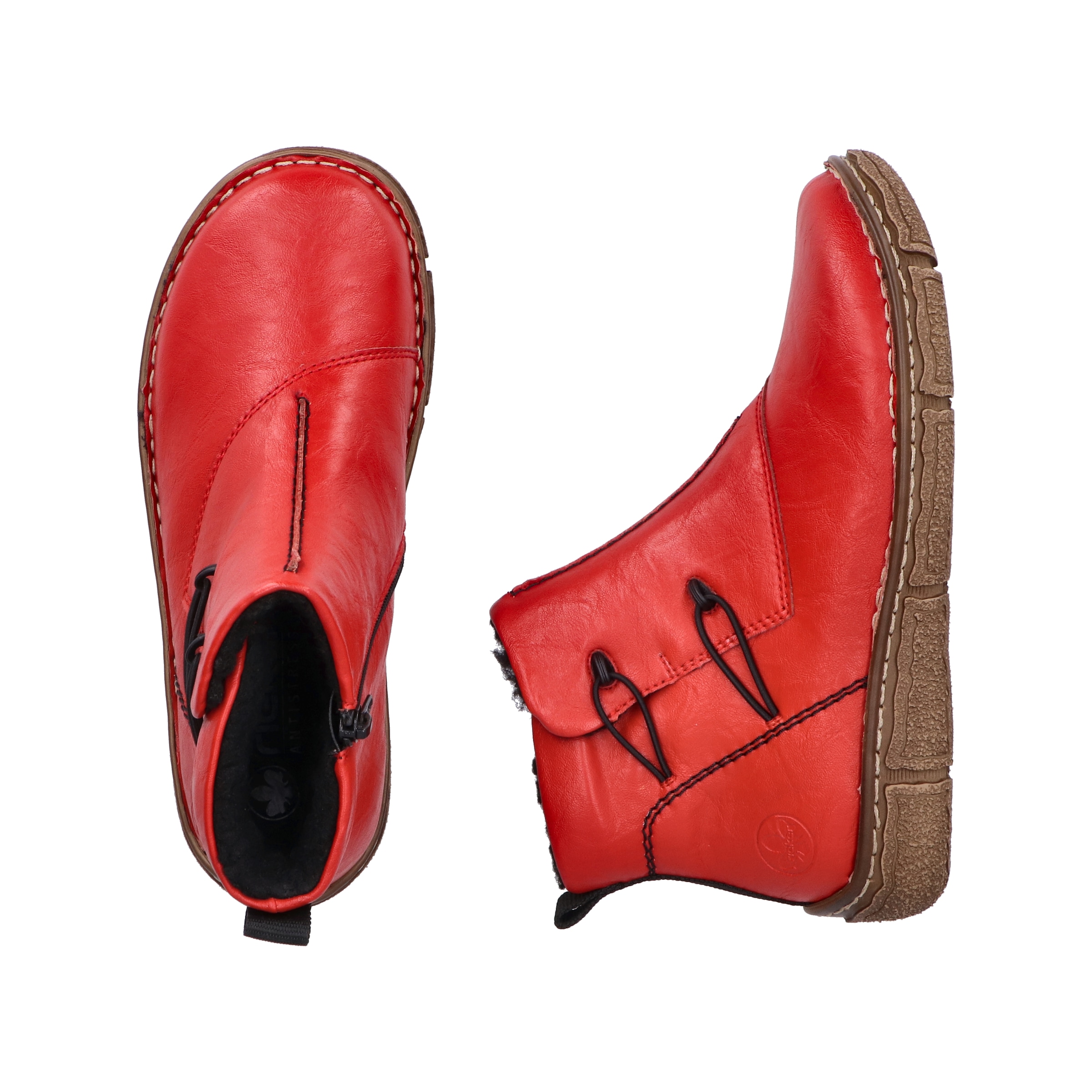 Rieker Winterboots  Casual-Boots, Steifelette mit Ziernaht