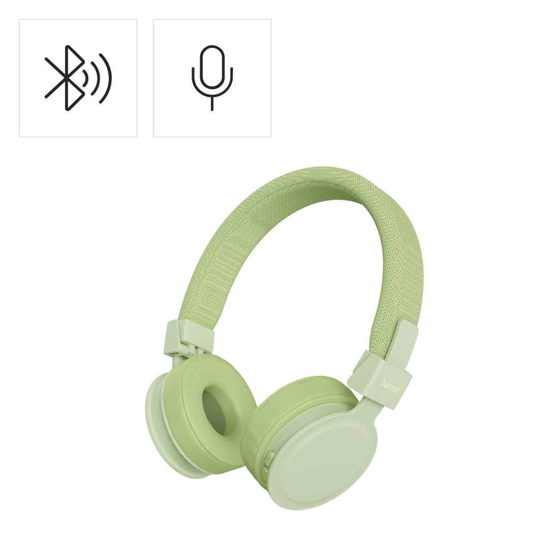 Hama On-Ear-Kopfhörer »Bluetooth Kopfhörer (kabellos, On-Ear, faltbar, mit Mikrofon)« Sprachsteuerung | integrierte Steuerung für Anrufe und Musik