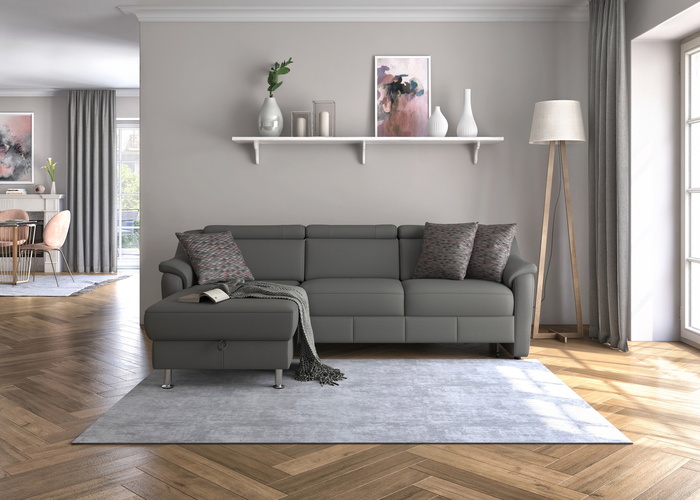 sit&more Ecksofa "Freetown L-Form" inklusive Kopfteilverstellung und komfor günstig online kaufen