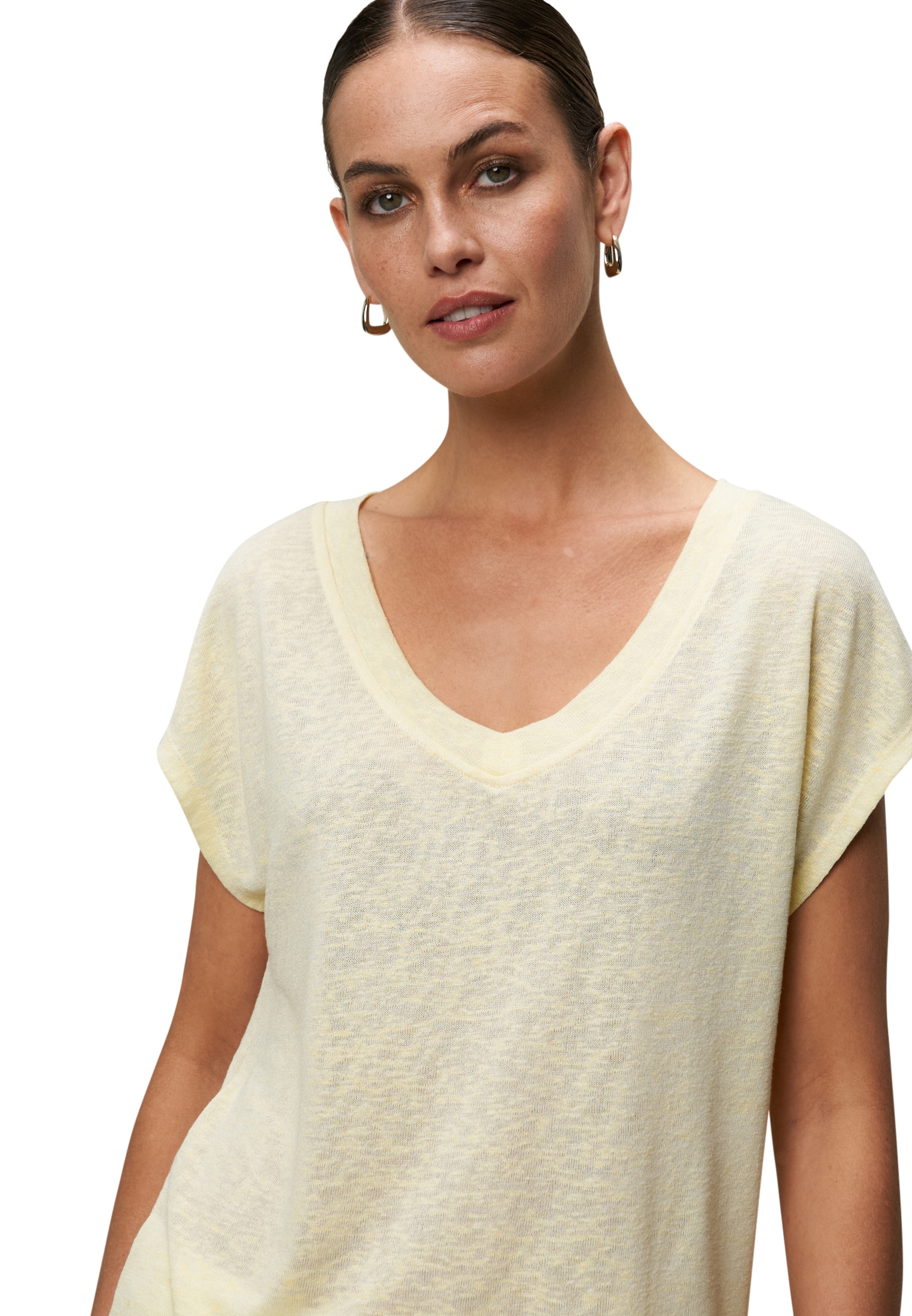 Zero T-Shirt »zero Sommer-T-Shirt mit V-Ausschnitt«, (1 tlg.), Plain/ohne Details