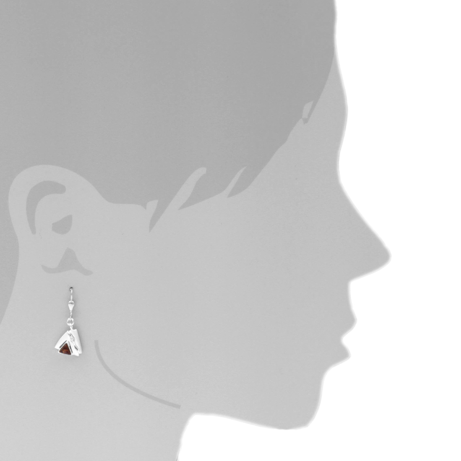 OSTSEE-SCHMUCK Paar Ohrhänger »- Benita - Silber 925/000 - Bernstein/Zirk.«
