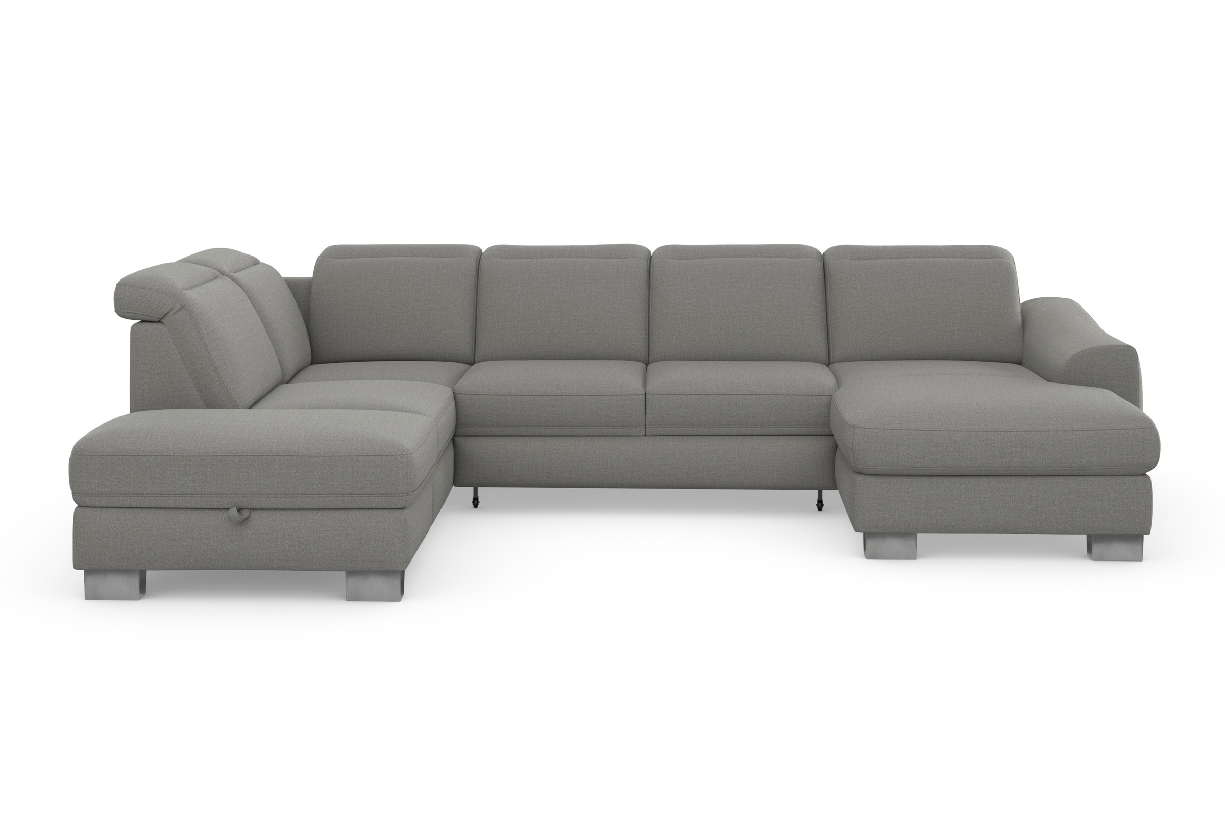 sit&more Wohnlandschaft "Dundee U-Form" mit Federkern und Edelstahlfüßen, w günstig online kaufen