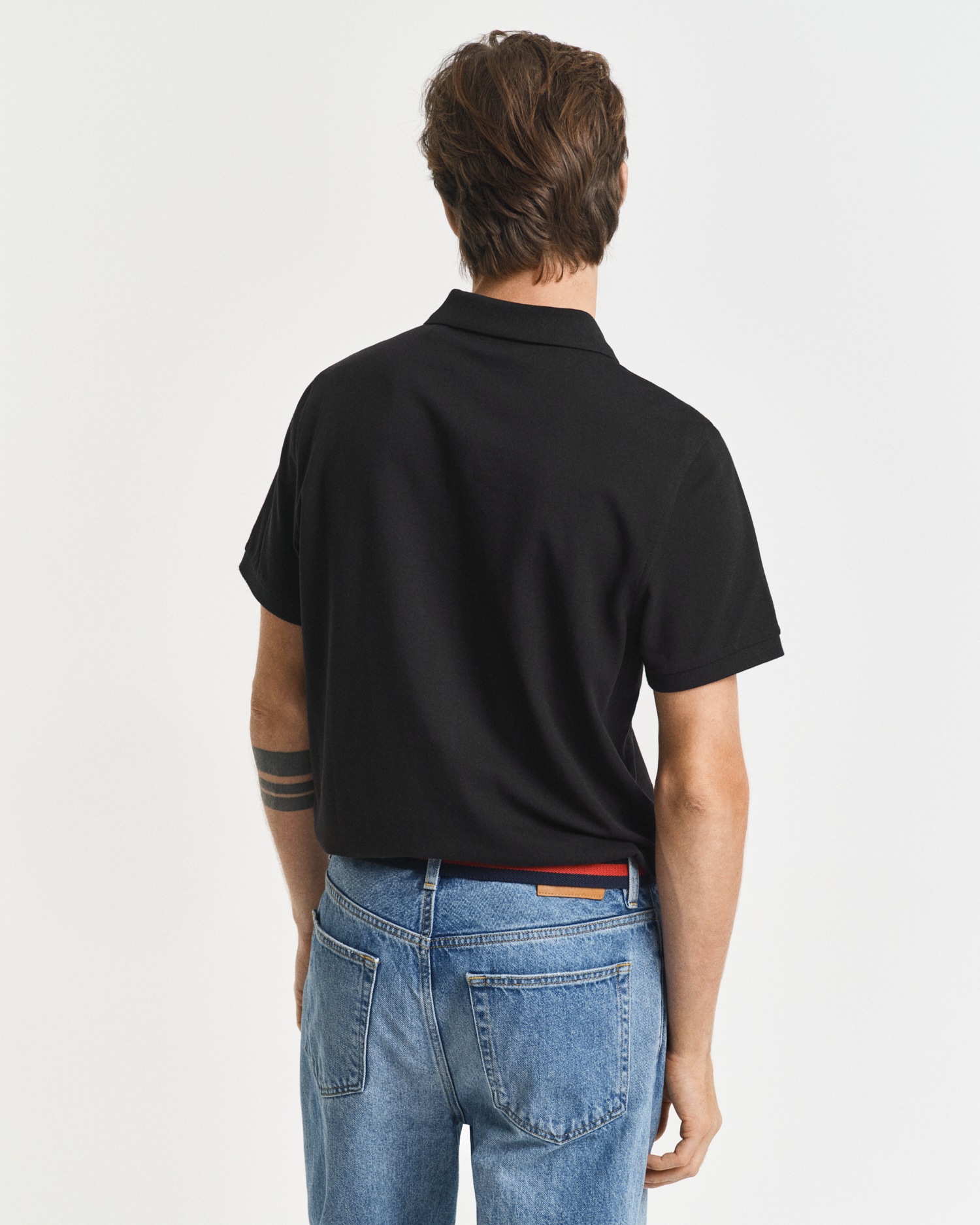 Poloshirt GANT "REG SHIELD SS PIQUE POLO", Herren, Gr. XXL, schwarz, Jersey, Obermaterial: 100% Baumwolle, unifarben, regular fit hüftlang, hoch geschlossener Ausschnitt, Bündchen, Shirts, mit Logo und Flachstrickkragen 100% Baumwolle Pique 6