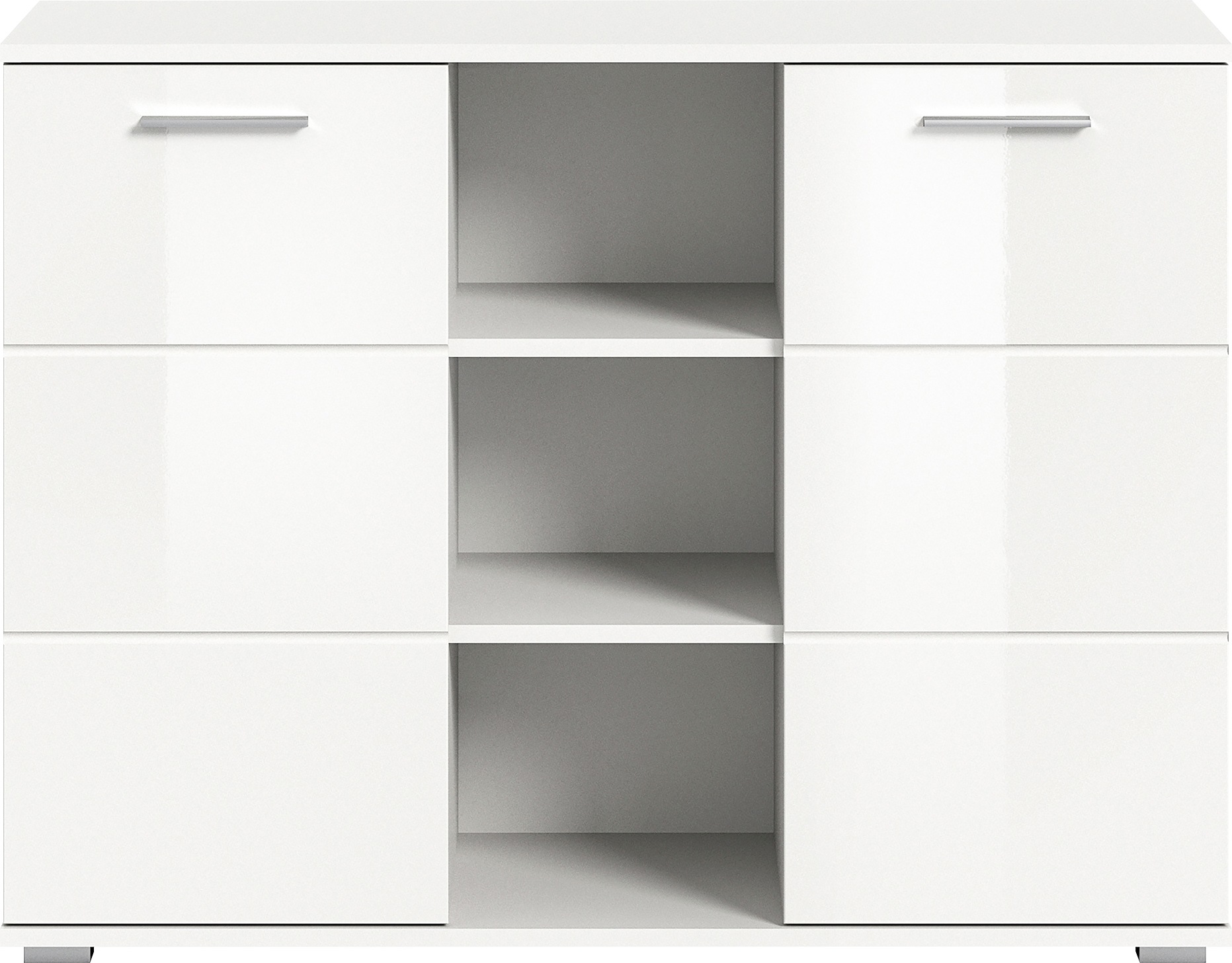 Home affaire Sideboard "Valge, Breite 110 cm, 2 Türen, 4 verstellbare Böden günstig online kaufen