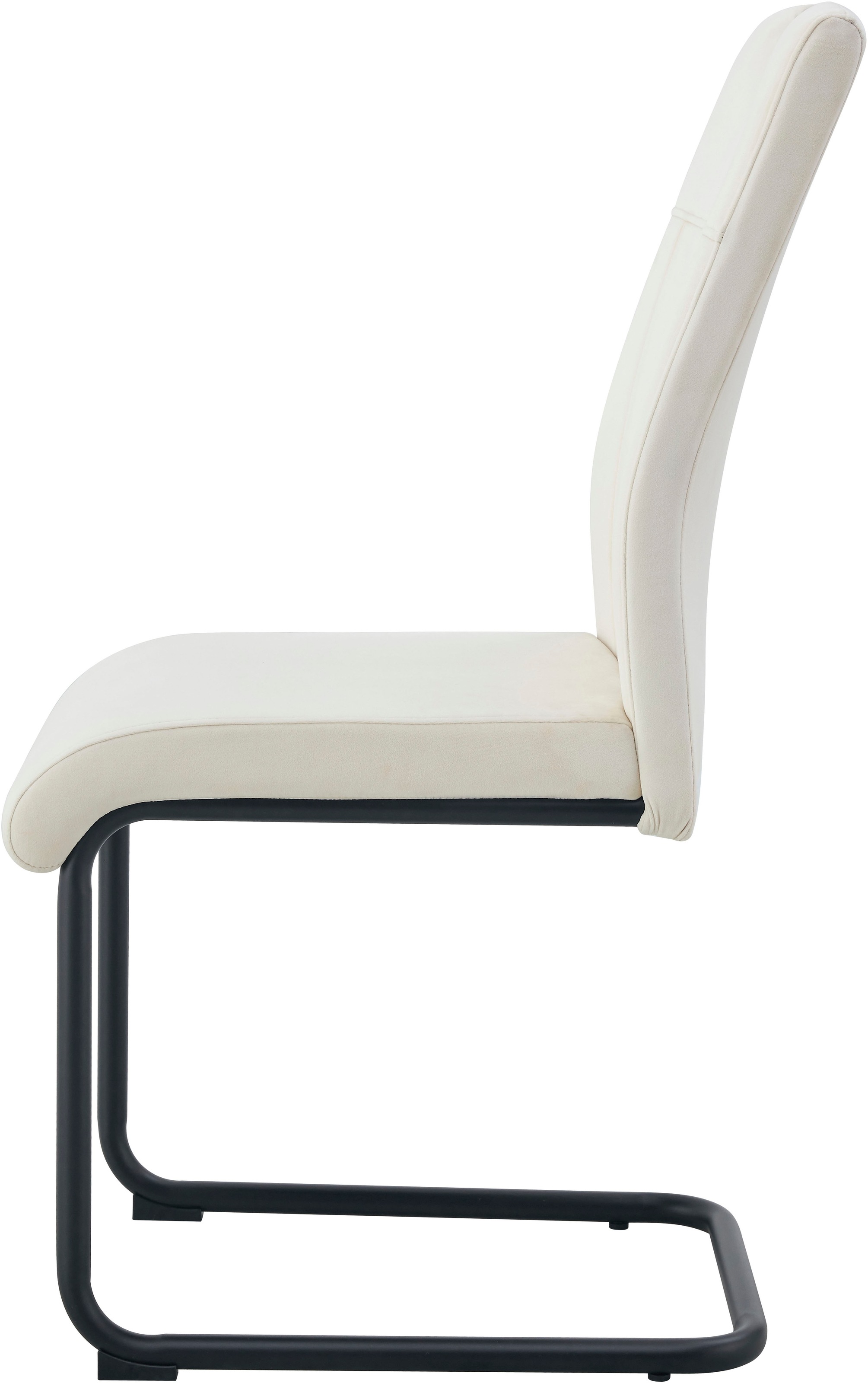 Home affaire Esszimmerstuhl »BRANDON, 2er Set, mit Metallgestell in matt schwarz« (Set) 2 Stk.in verschiedenen Farben, Belsatbarkeit pro Stuhl 120 kg