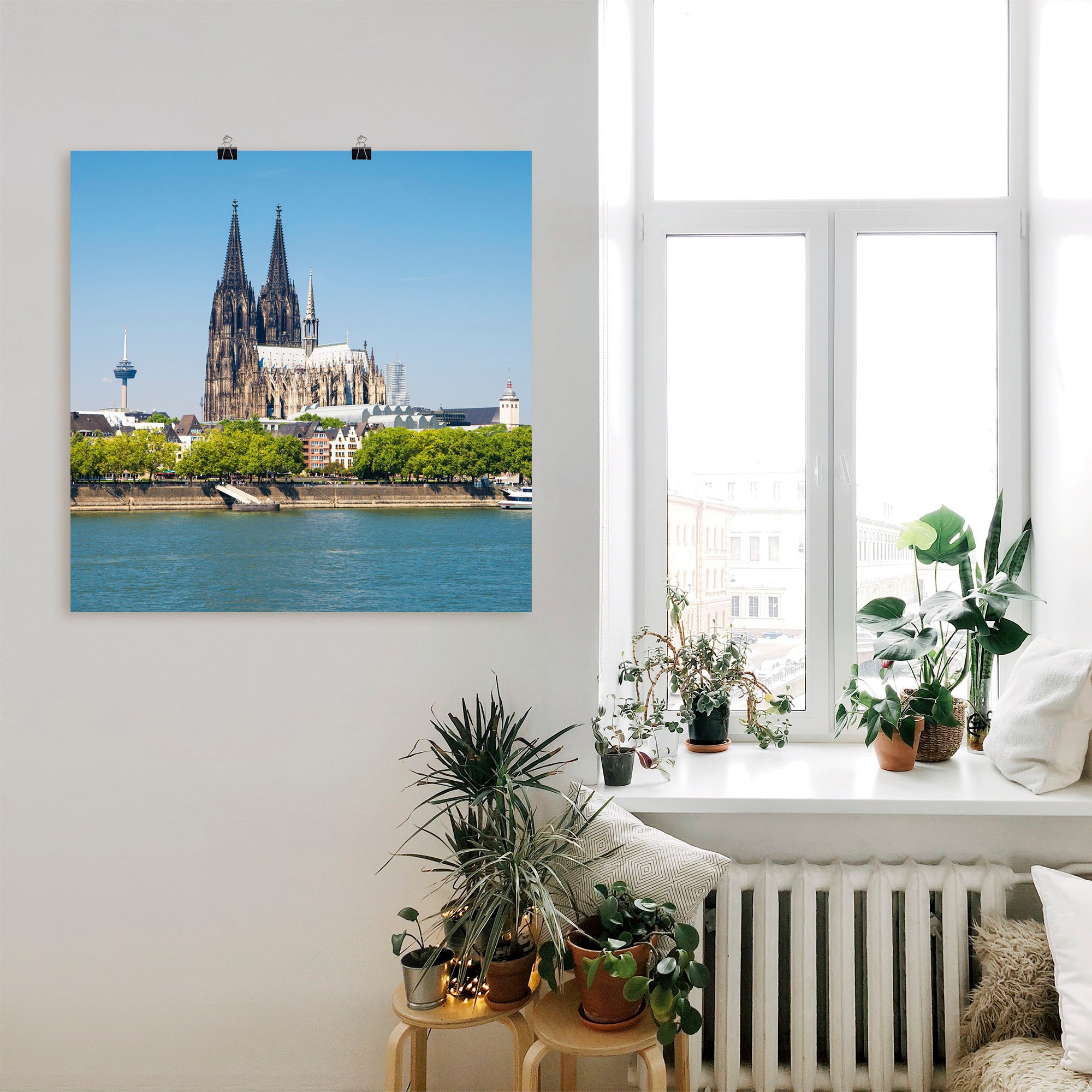Artland Poster »Kölner Dom«, Gebäude, (1 St.), als Alubild, Leinwandbild, Wandaufkleber oder Poster in versch. Größen