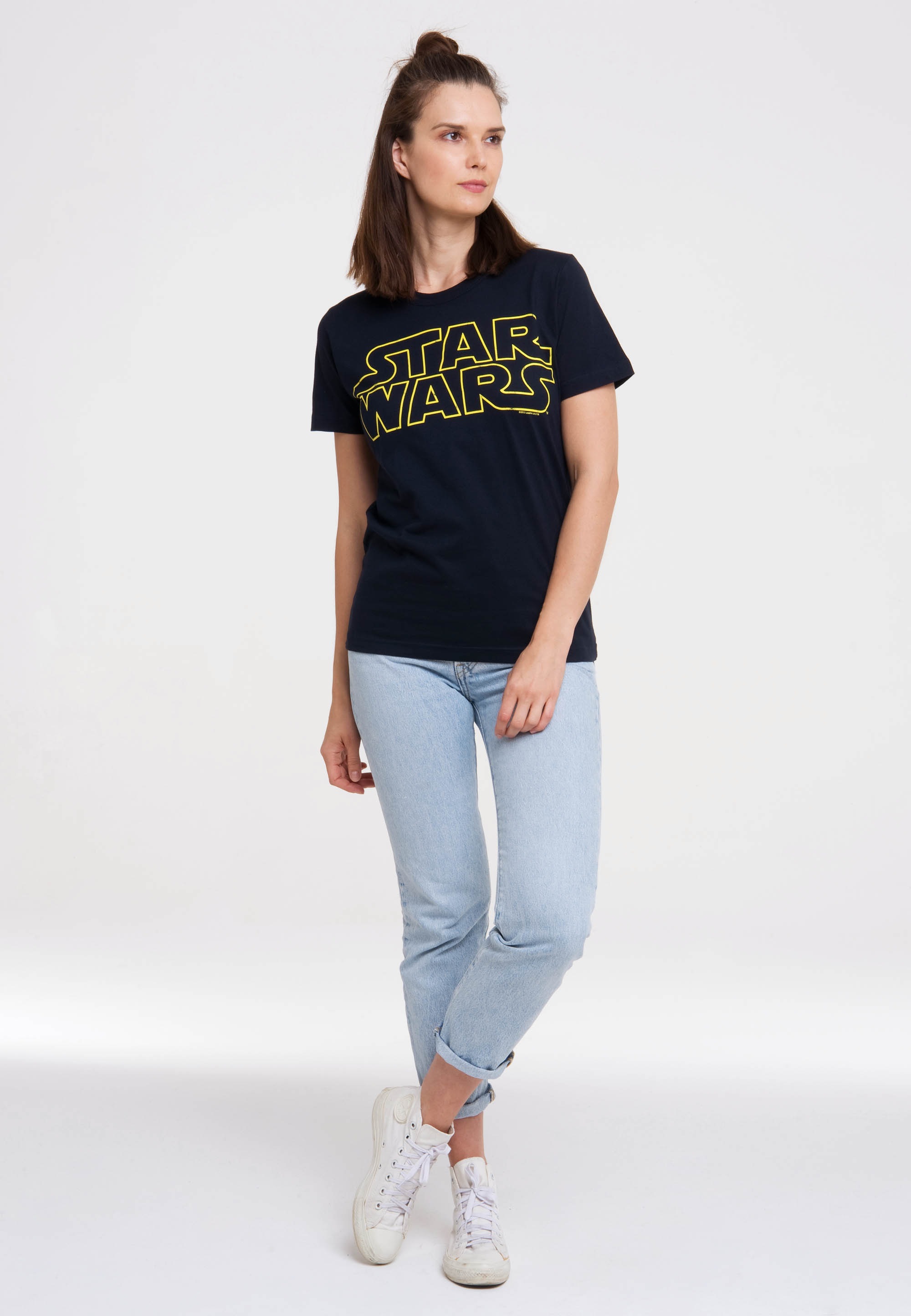 LOGOSHIRT T-Shirt »Star Wars Logo«, mit lizenziertem Print