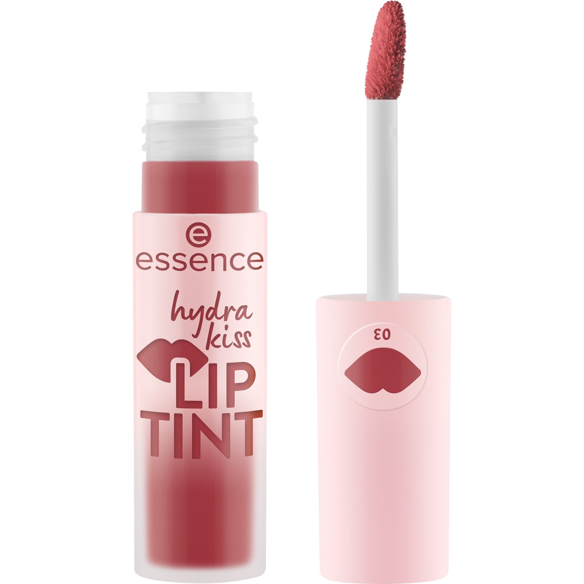 Essence Lippenstift »hydra kiss LIP TINT«, (Set, 3 tlg.), 3-tlg., hohe Deckkraft, glänzend, pflegend, langanhaltend