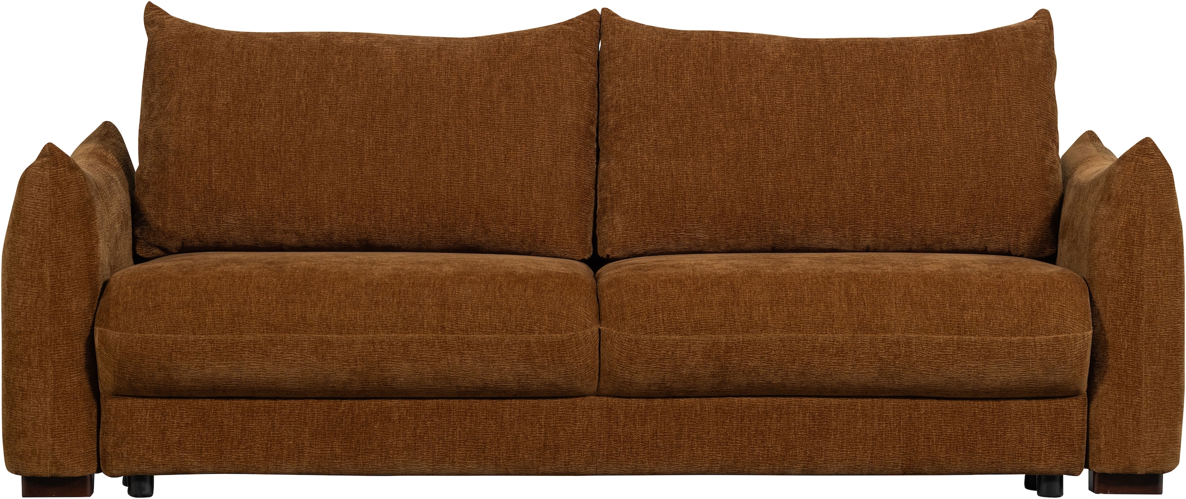 WOOOD Schlafsofa "Jonne Strukturbezug mit Schlaffunktion, H 92 x B 233 x T 105 cm" Tragkraft 220 kg, Sitzbreite 192 cm, Geringe Verschleißfestigkeit