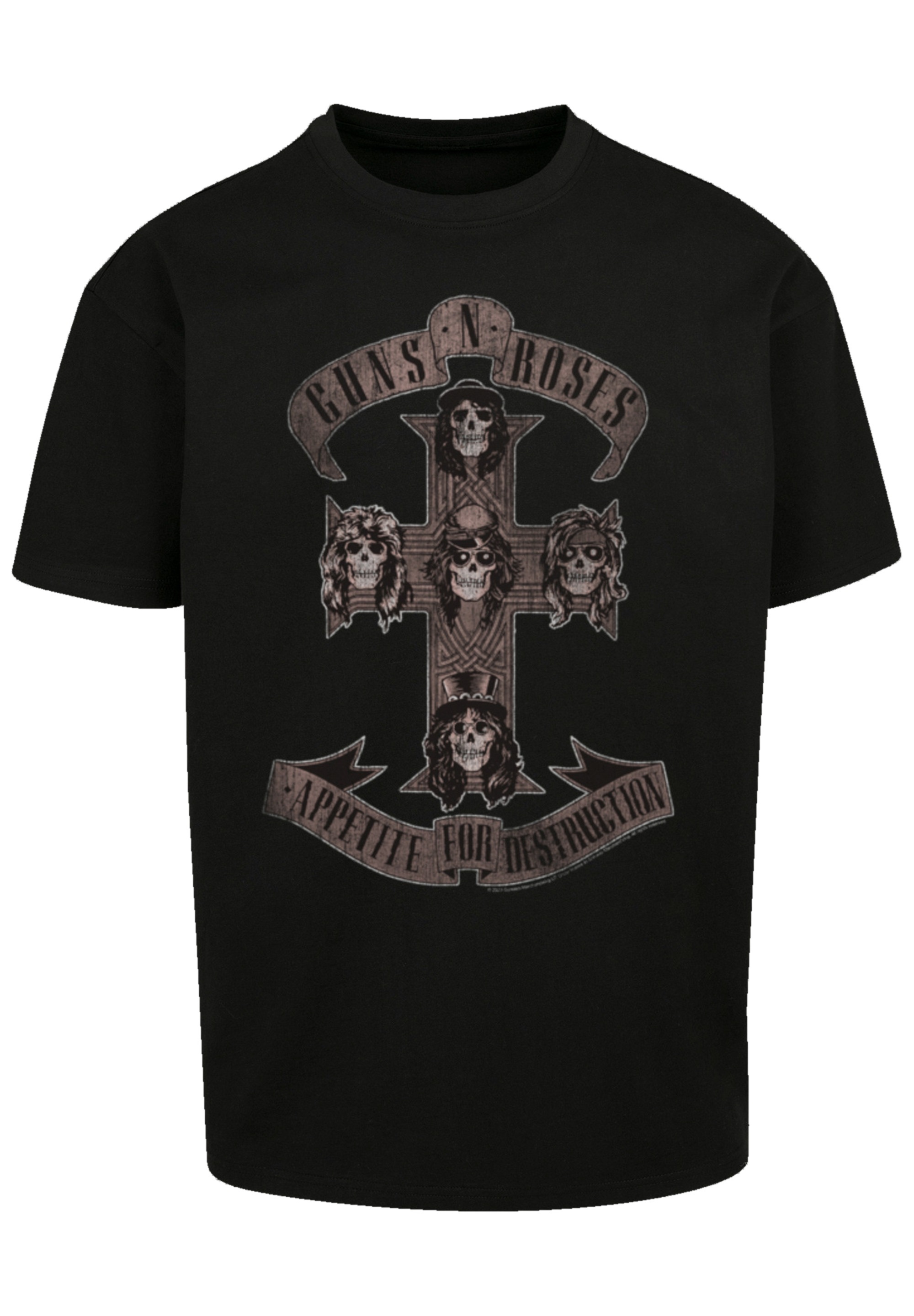 F4NT4STIC T-Shirt "Guns n Roses Hard Rock Musik Band", Premium Qualität günstig online kaufen