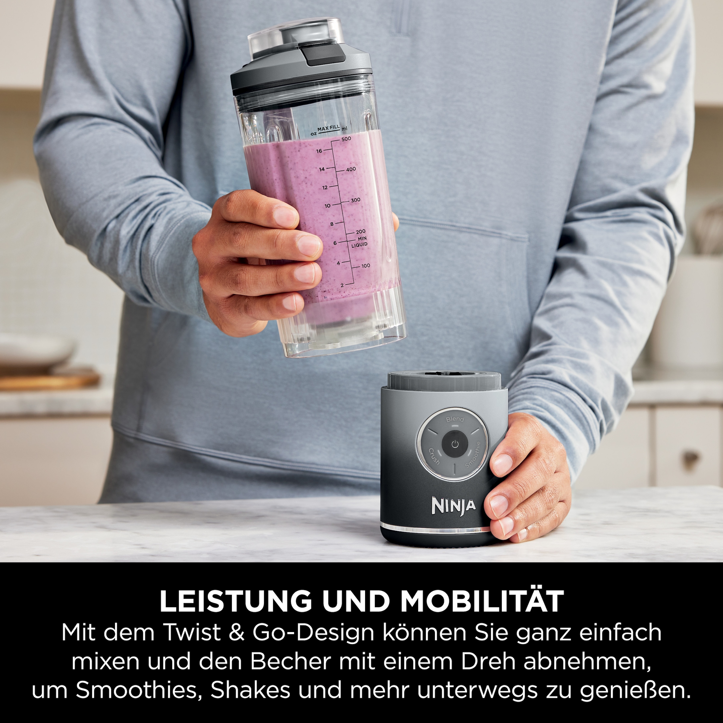 NINJA Standmixer »Blast Max - Grau BC251EUGY«