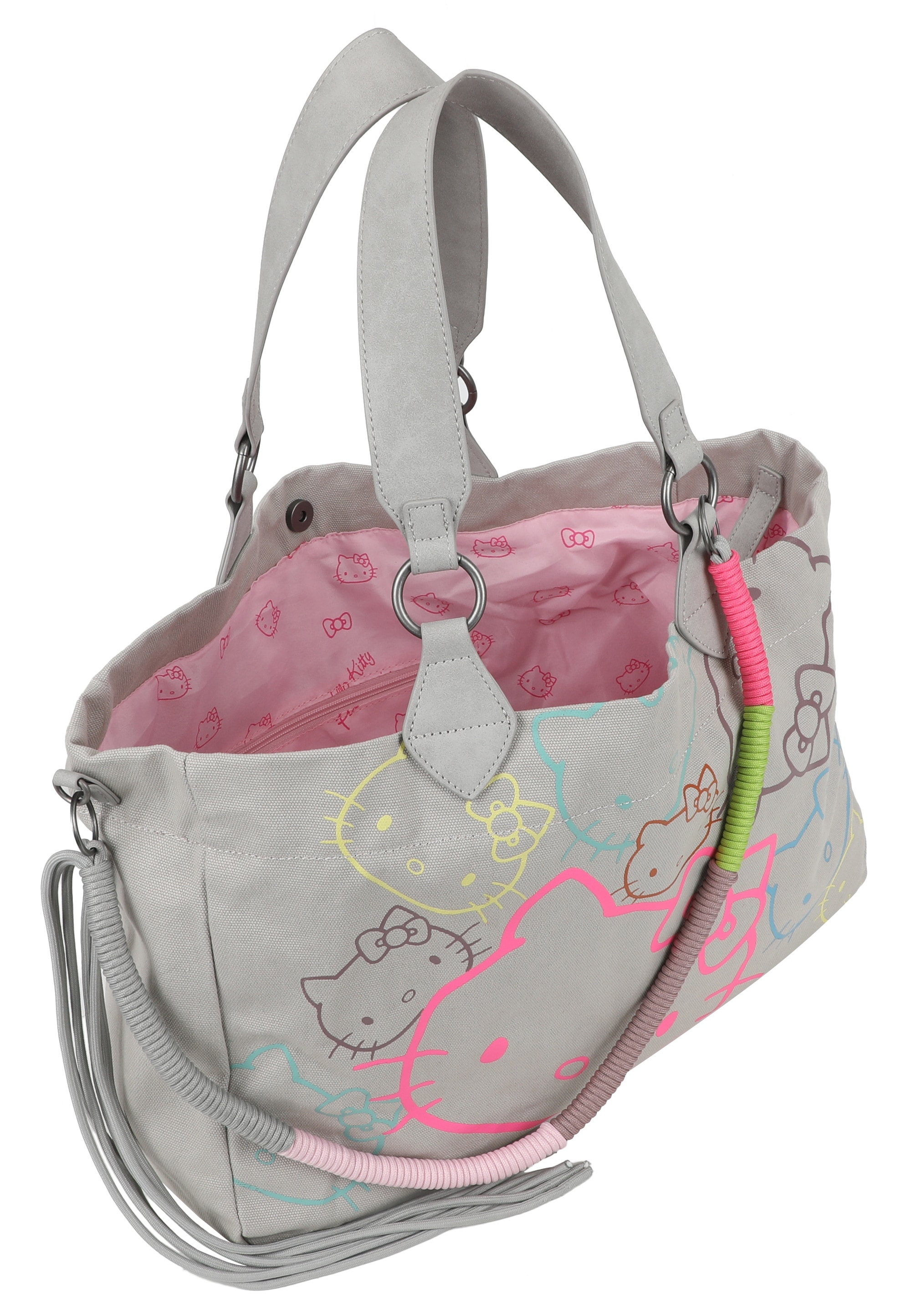 Fritzi aus Preußen Henkeltasche »Izzy Medium Limited Head Flocked«, mit tollen Hello Kitty-Prints