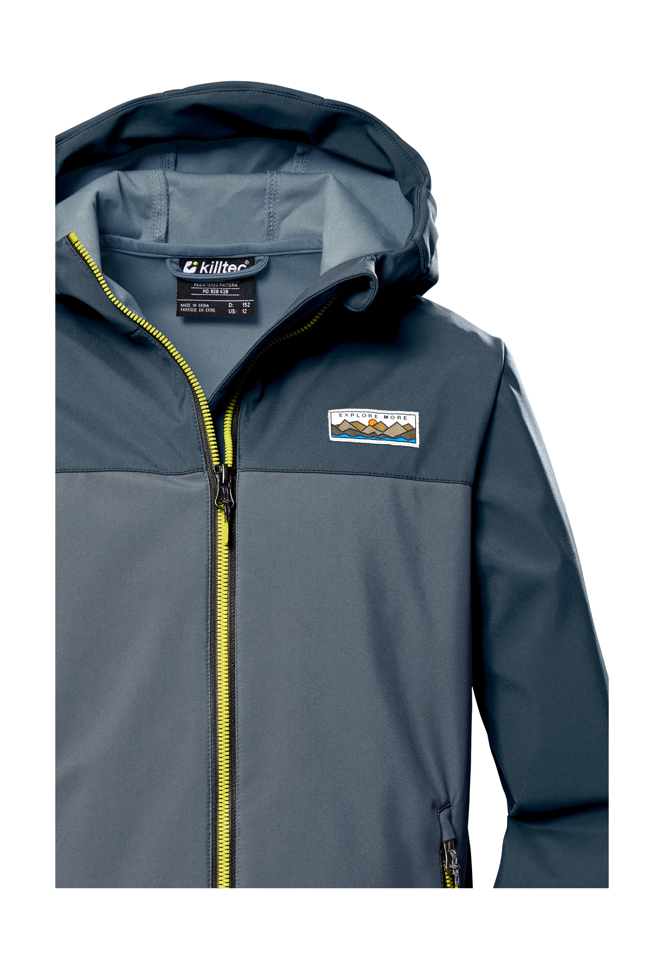Thumbnail - Killtec Softshelljacke "KOS 344 BYS SFTSHLL JCKT", Softshelljacke: Kapuze verstellbar, 10.000 mm wasserdicht, Colourbloc...
