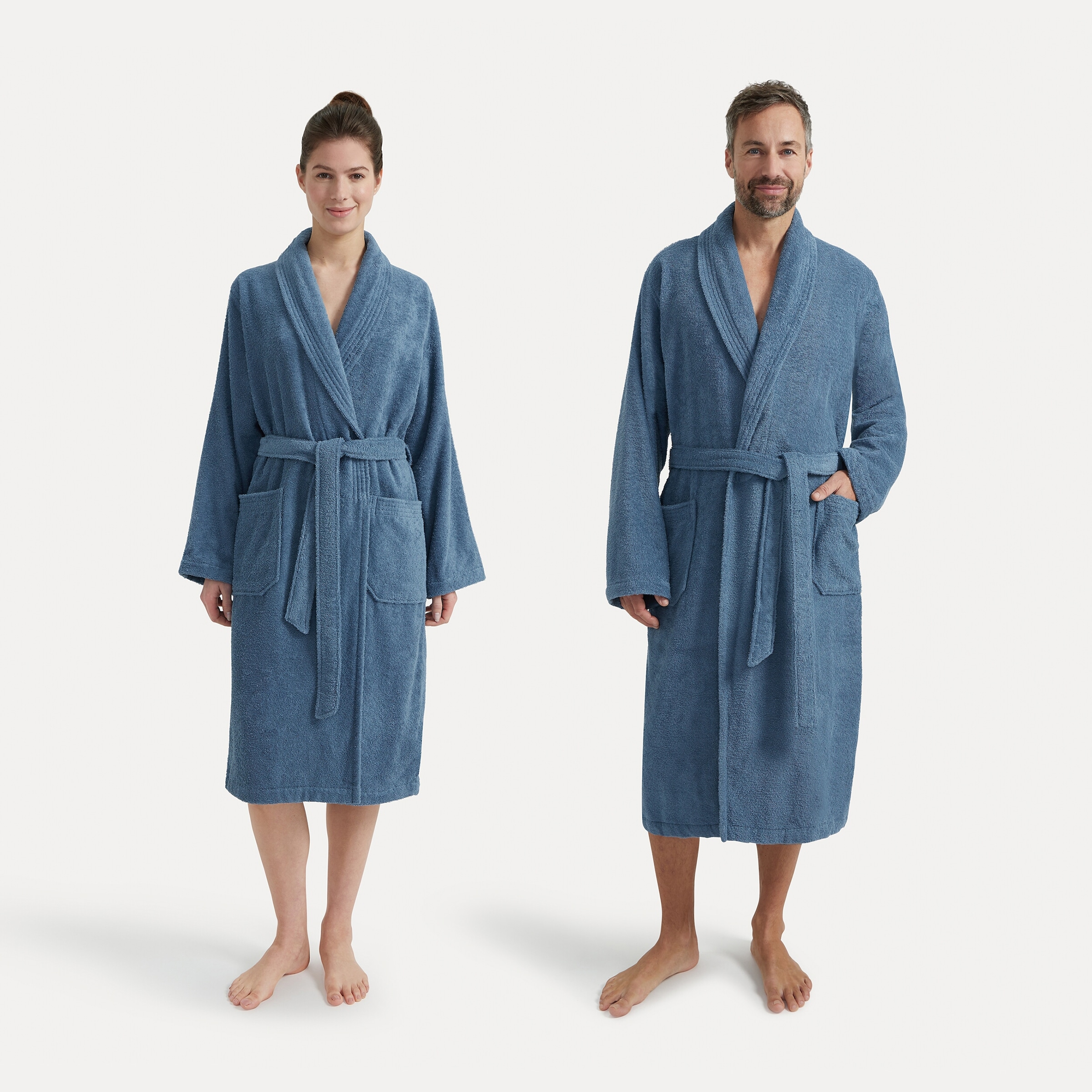 Möve Unisex-Bademantel "Basic", 1 Stk. mit Schalkragen günstig online kaufen