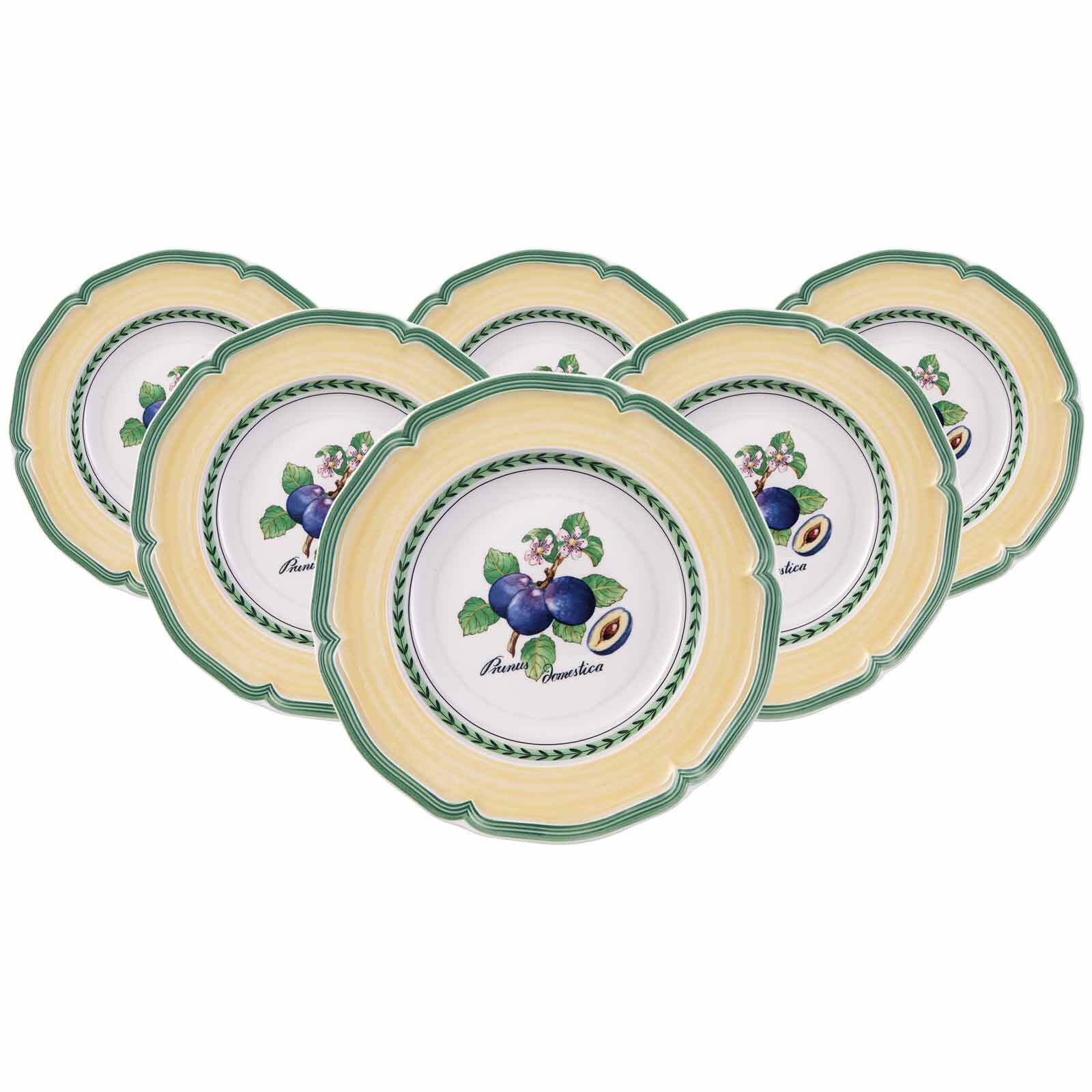 Villeroy & Boch Suppenteller "Suppenteller French Garden Valence ø 22,8 cm 6er Set bunt"