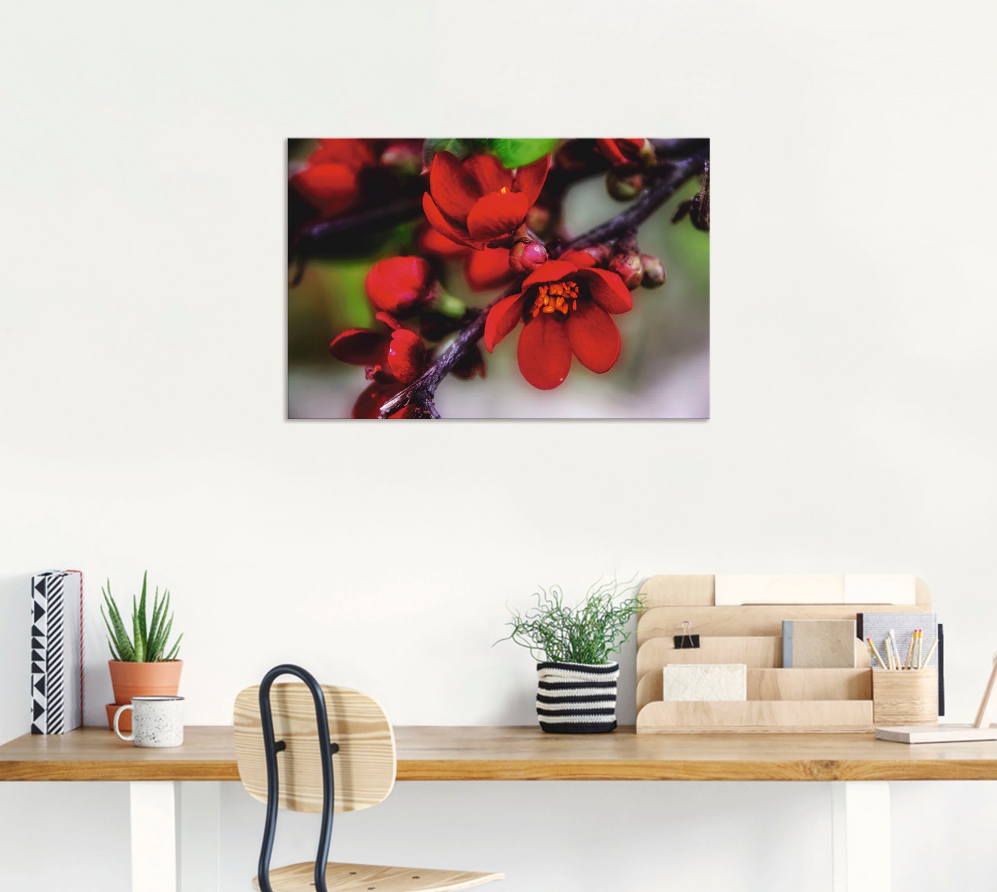 Artland Wandbild »Quittenblüte II«, Blumen, (1 St.), als Alubild, Outdoorbild, Leinwandbild in verschied. Größen