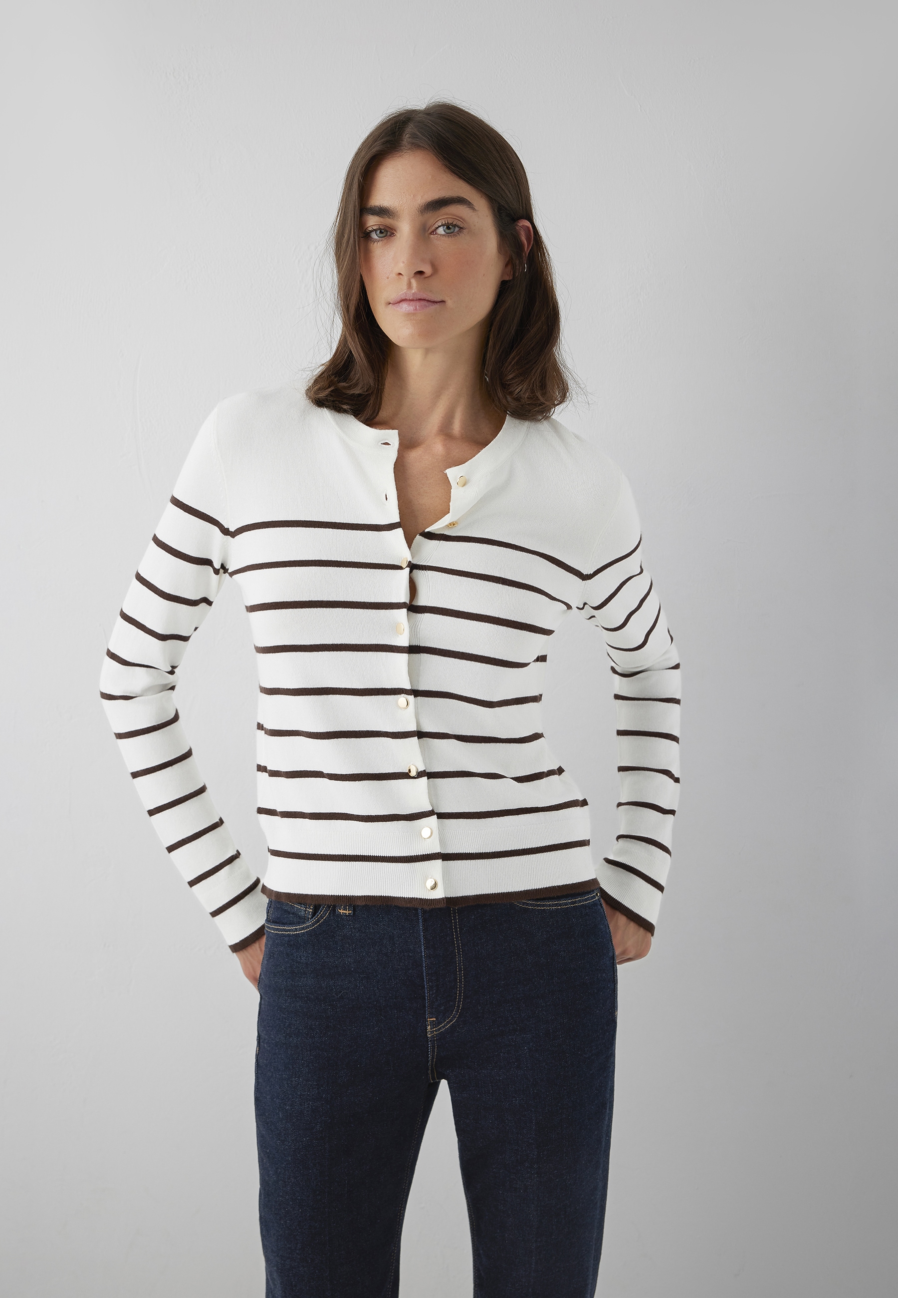 Mavi "BUTTONED CARDIGAN" Cardigan Feinstrick