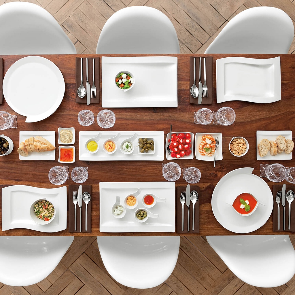 Villeroy & Boch Servierplatte »Antipastiteller NewWave 42 x 15 cm weiß«