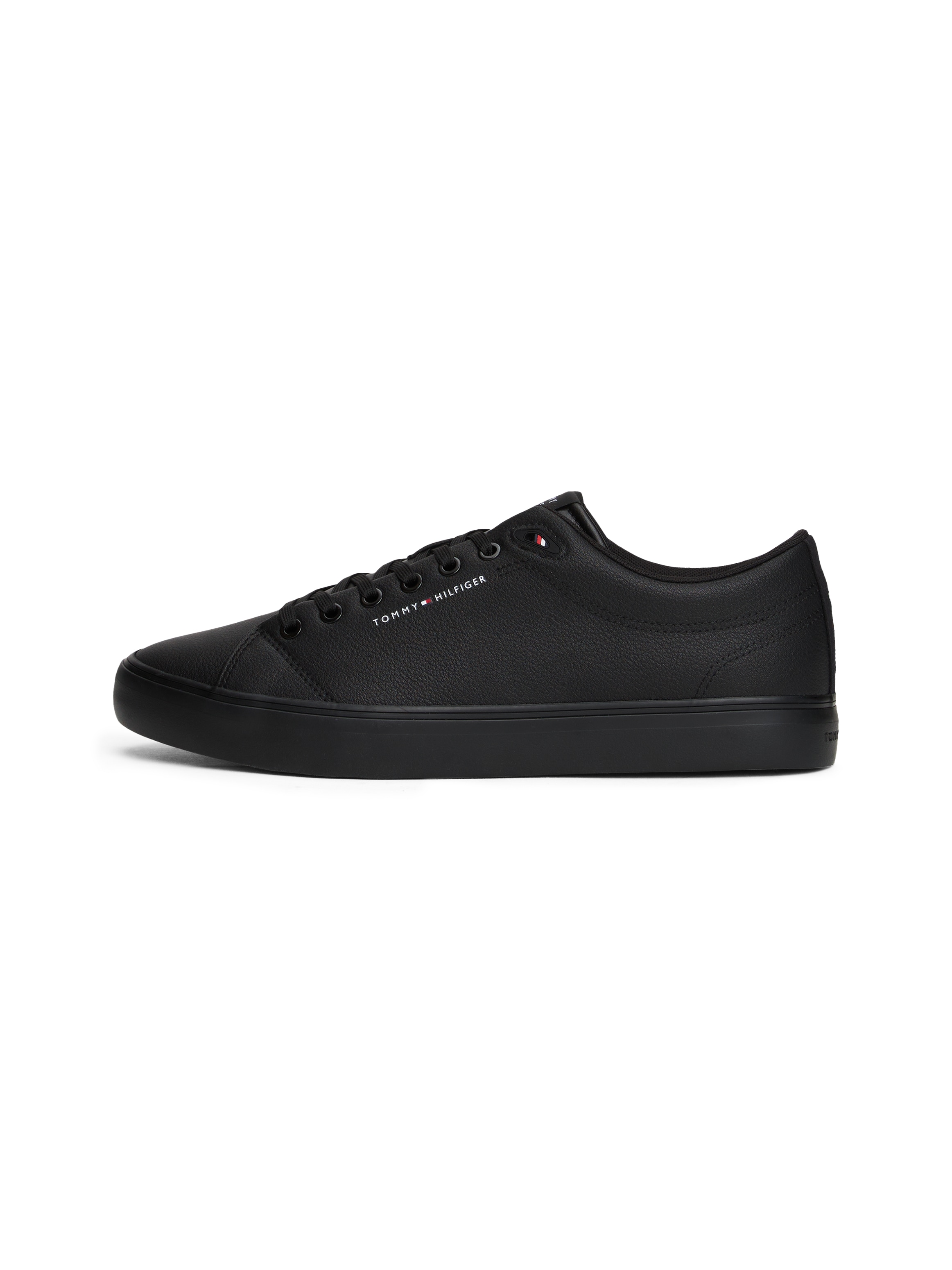 Tommy Hilfiger Sneaker »TH HI VULC CORE LOW LTH II ESS«, Freizeitschuh, Halbschuh, Schnürer in schmaler Form