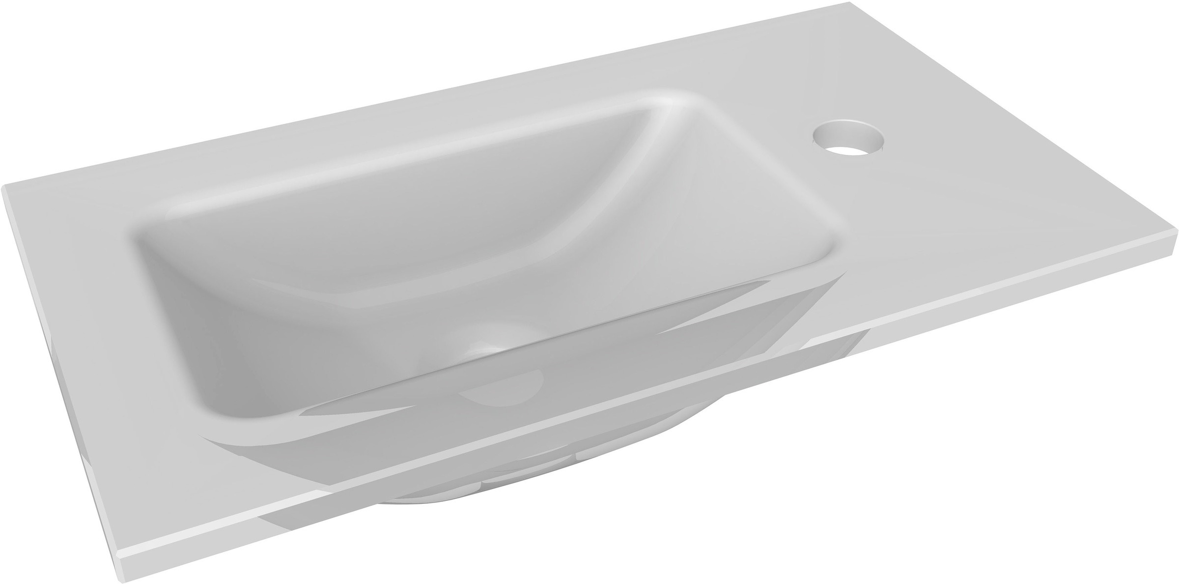 Thumbnail - FACKELMANN Waschtisch "SBC", bestehend aus Becken und Unterbau, Breite ca. 45 cm