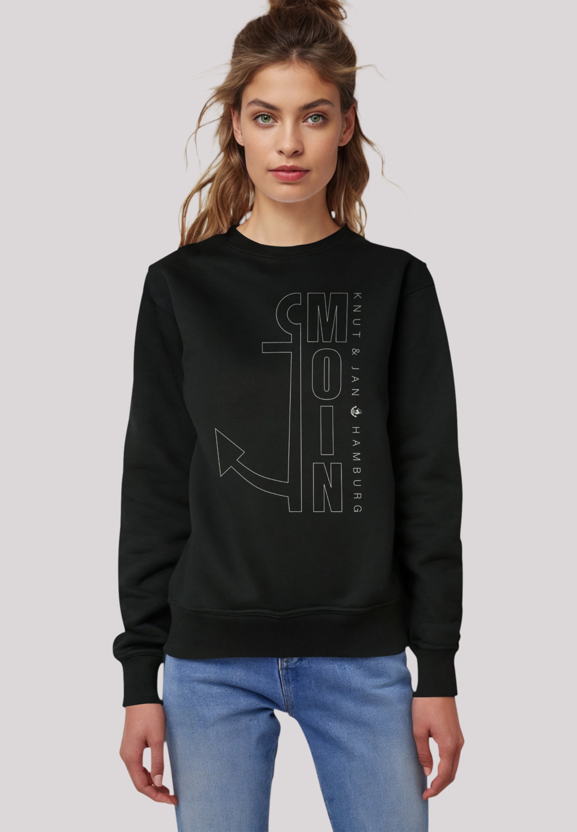 F4NT4STIC Sweatshirt »Moin Anker Knut & Jan Hamburg«, Premium Qualität