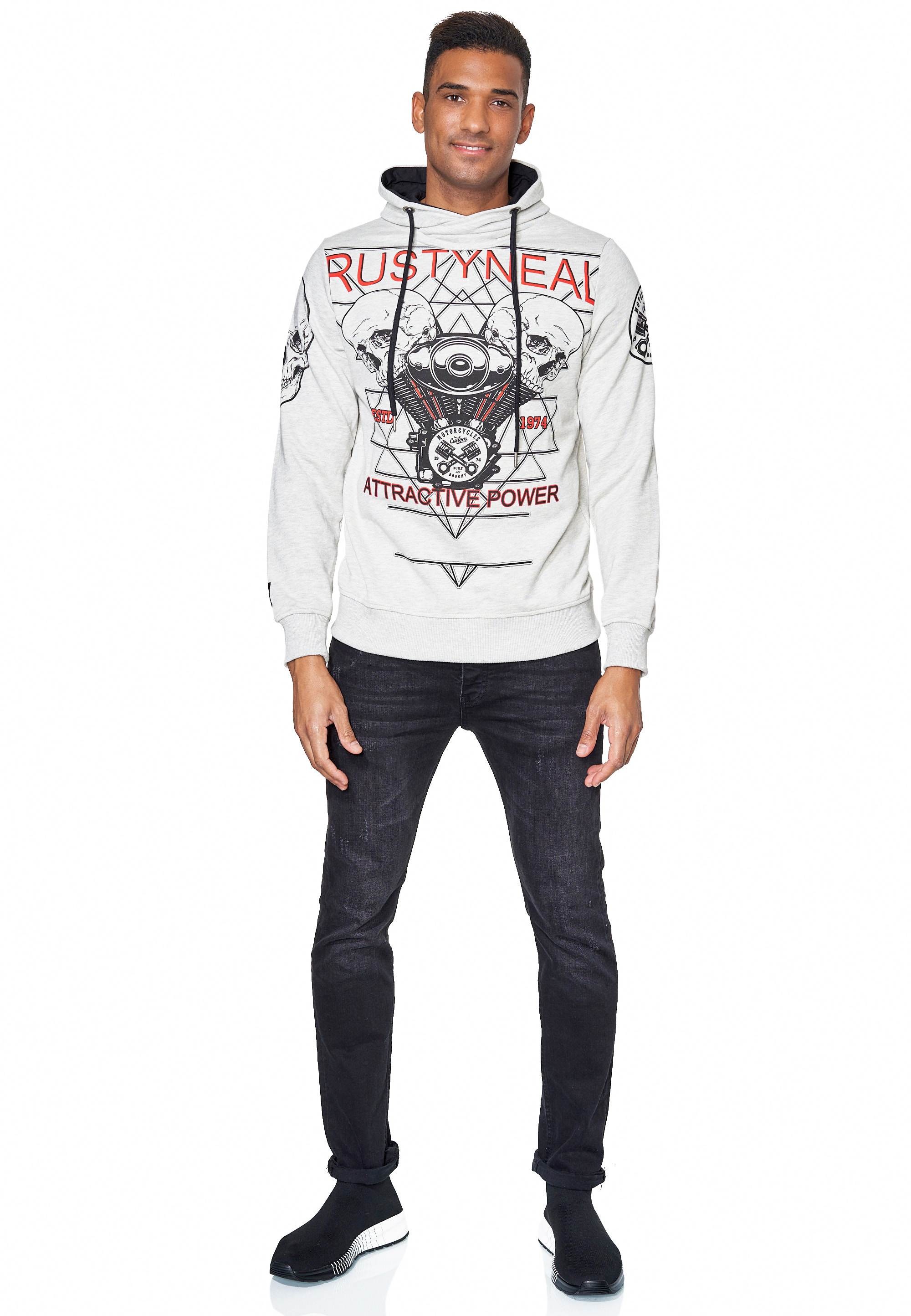 Rusty Neal Kapuzensweatshirt "Rusty Neal Sweater", mit rockigem Print