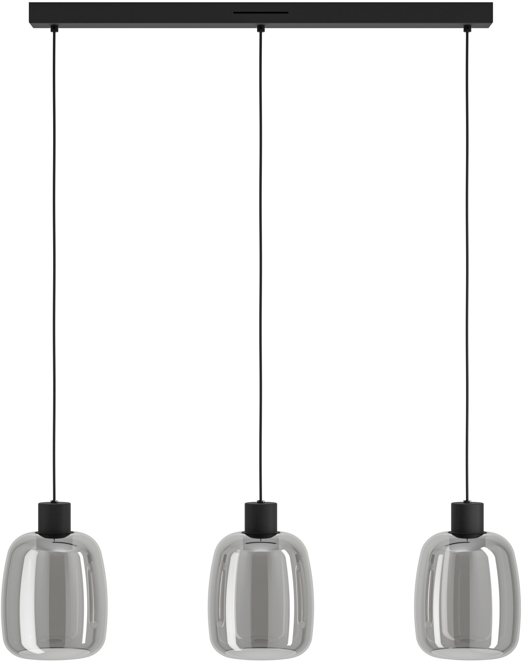 EGLO Hängeleuchte »MOLOCHIO-Z Pendellampe - Stahl - LED - 3X3,7W - IP20« LED-Modul 1 Stk. Kaltweiß | Neutralweiß | Warmweiß Hängelampe, Deckenlampe, Wohnzimmer, Esszimmer, L88 x B12,5 x H110 cm