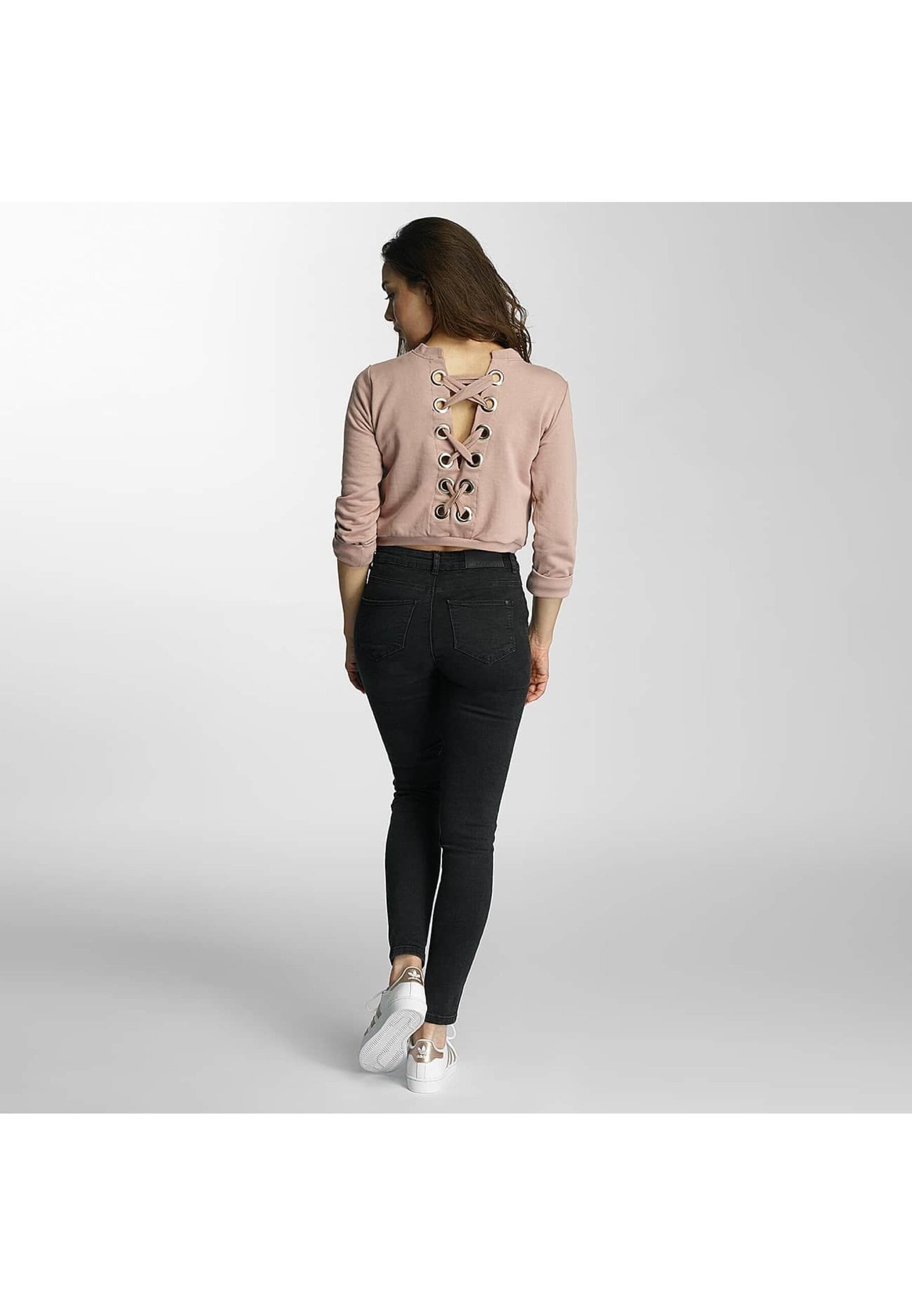 DEF Rundhalspullover »DEF Herren Lace-up Sweatshirt«, (1 tlg.)