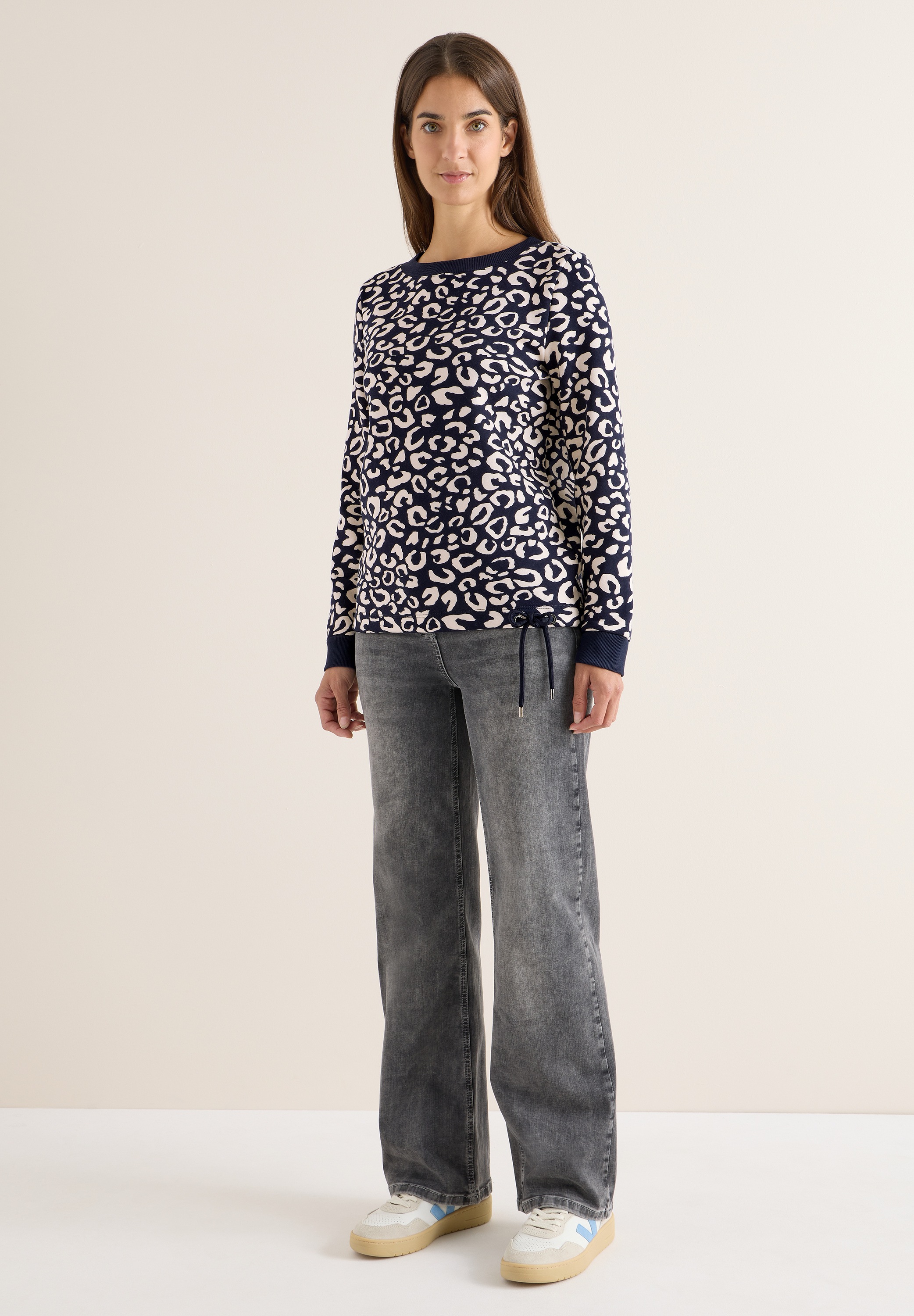 Cecil Sweatshirt, mit Tunnelzug am Saum