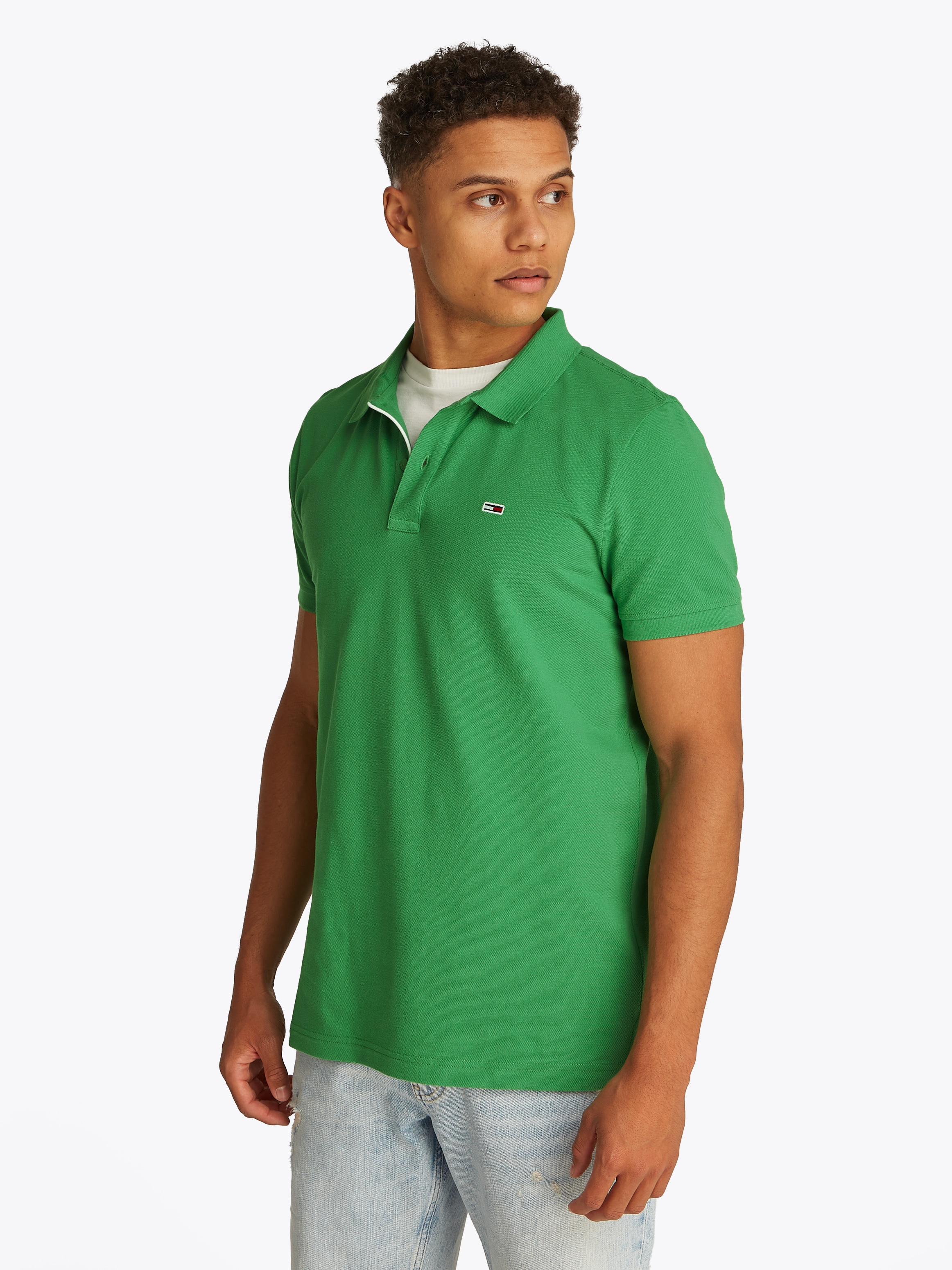 Tommy Jeans Poloshirt "TJM SLIM PLACKET POLO EXT" günstig online kaufen