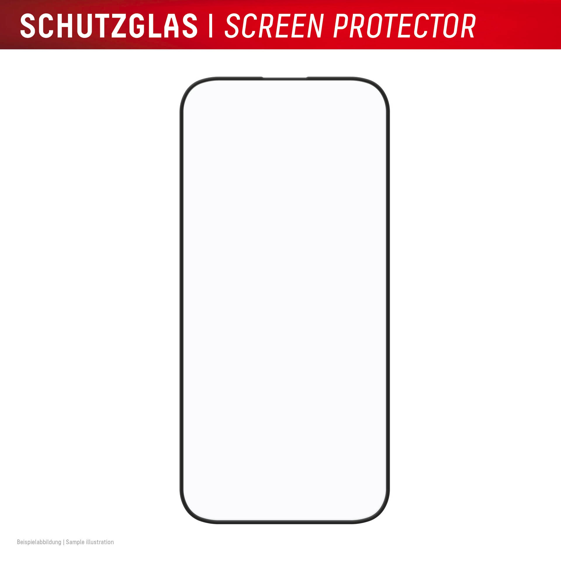 Displex Displayschutzglas »Premium Glass Full Cover«, für Apple iPhone 16, (1 St.), Displayschutzfolie, Schutzfolie, Bildschirmschutz, kratz- & stoßfest