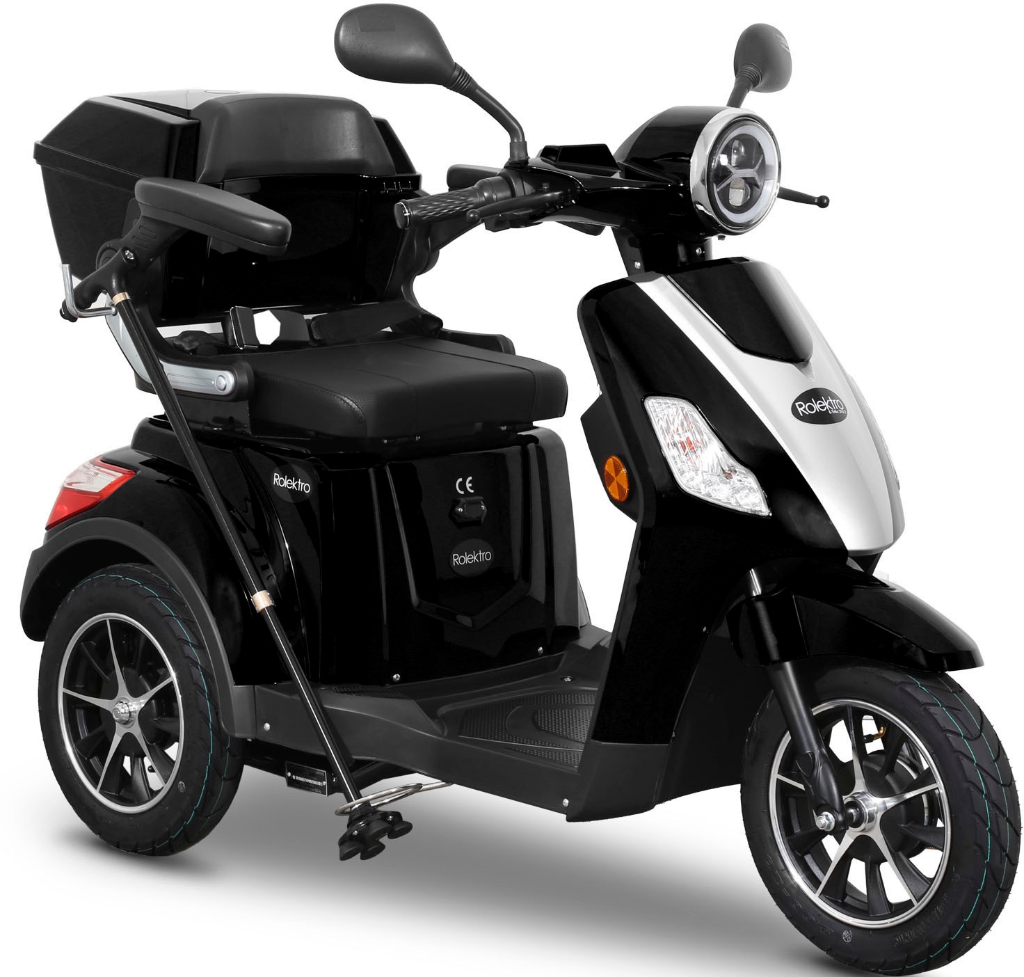 ROLEKTRO Elektromobil "E-Trike 25 V.2, Blei-Gel-Akku", B:70cm H:95cm L:150cm, schwarz, Elektromobile
