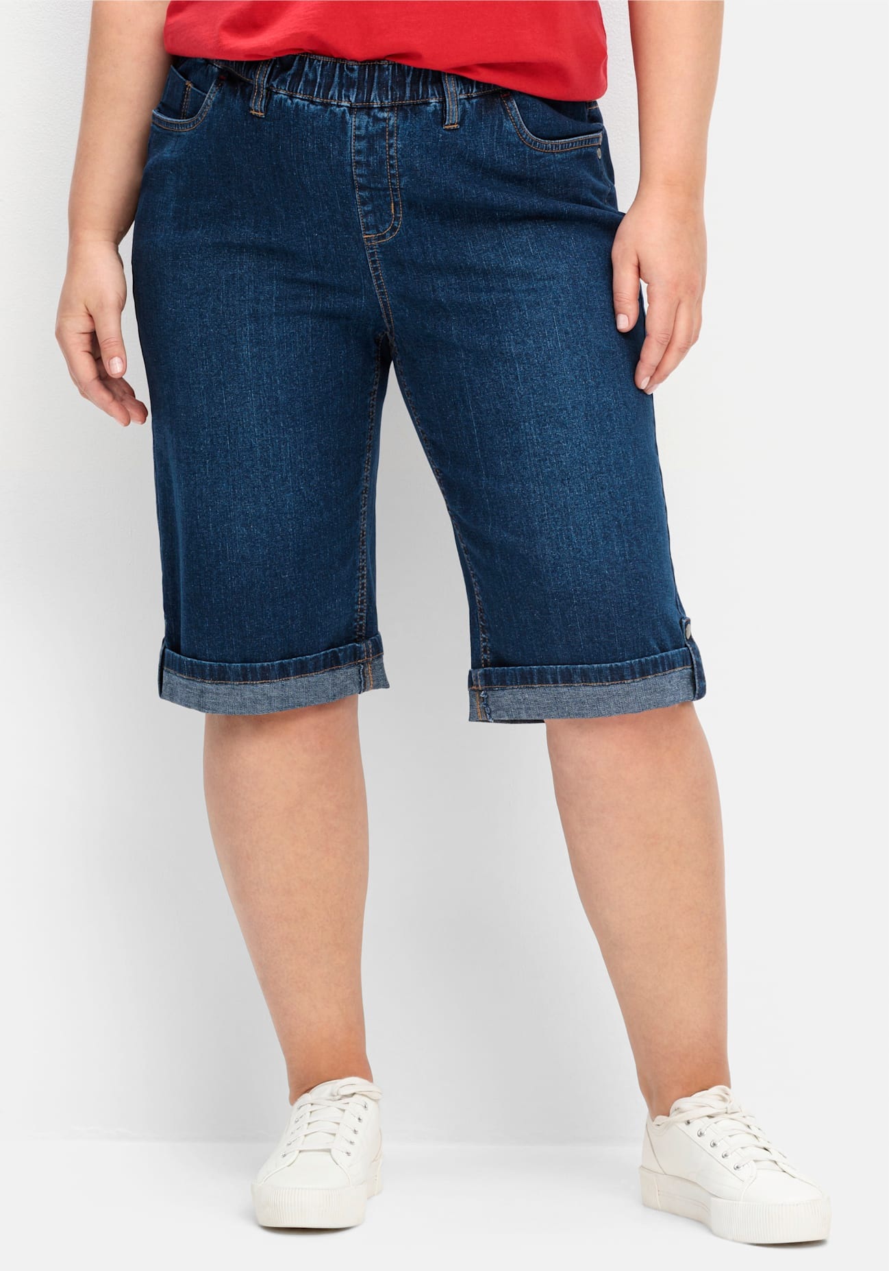 Sheego Jeansbermudas 1 Stk. tlg. günstig online kaufen