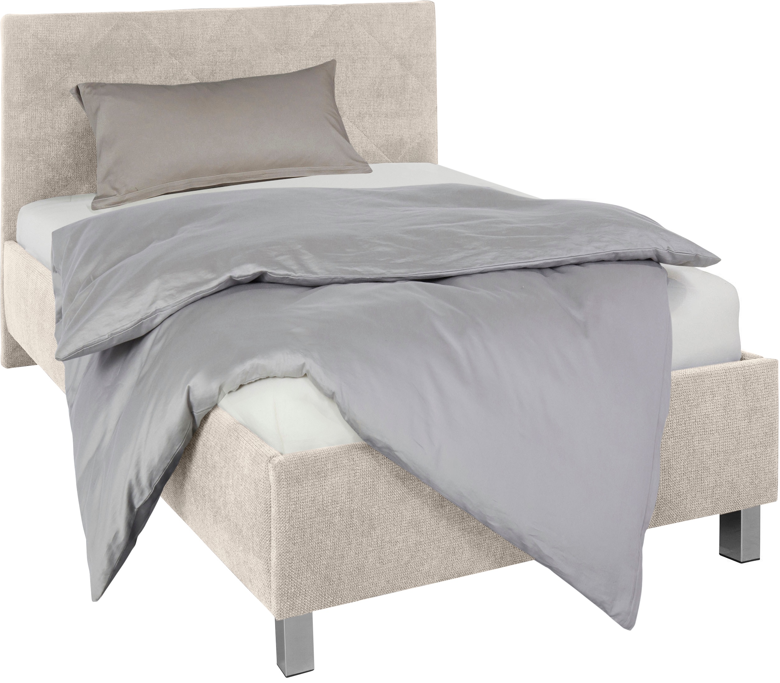 Thumbnail - Westfalia Schlafkomfort Polsterbett "Padua" mit Rautensteppung, 3 verschiedene Matraztenarten wählbar