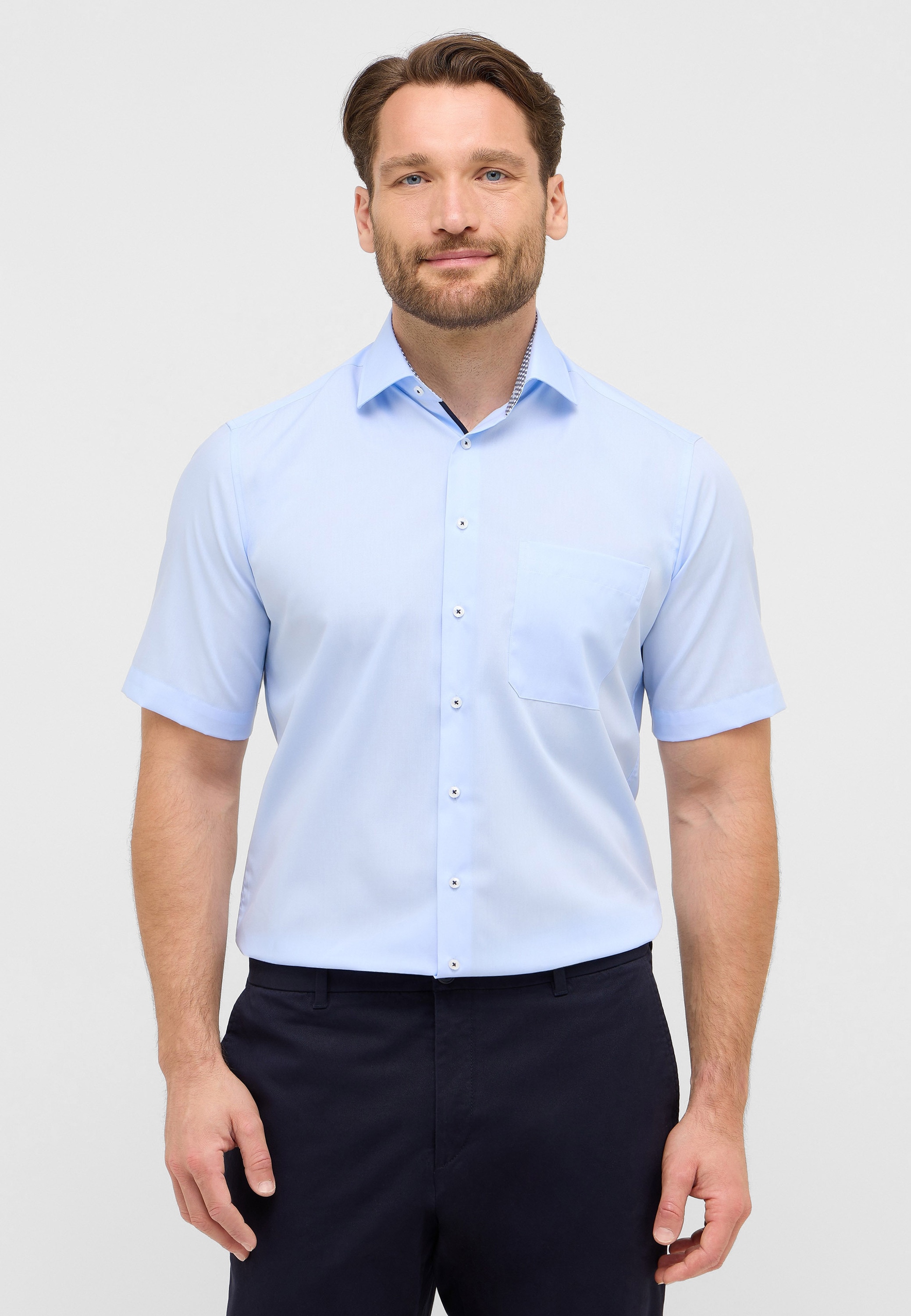 Eterna Kurzarmhemd "COMFORT FIT", NON IRON (bügelfrei) günstig online kaufen