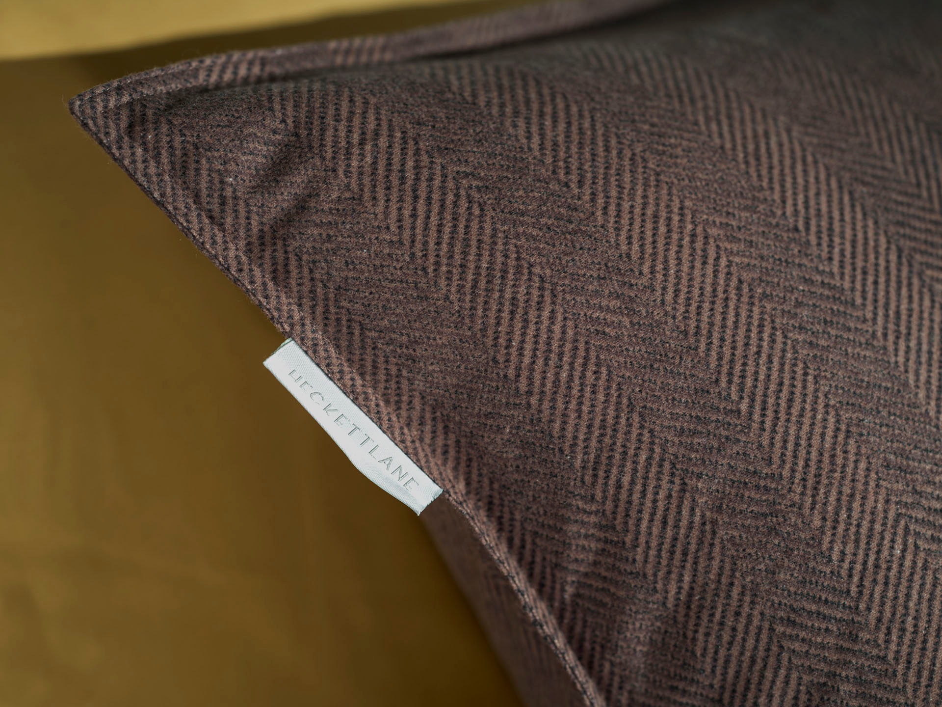 Thumbnail - Heckett & Lane Bettwäsche "Spina" 2 Stk. tlg. Fischgrät Muster, 100% Baumwolle ab 135x200 cm.