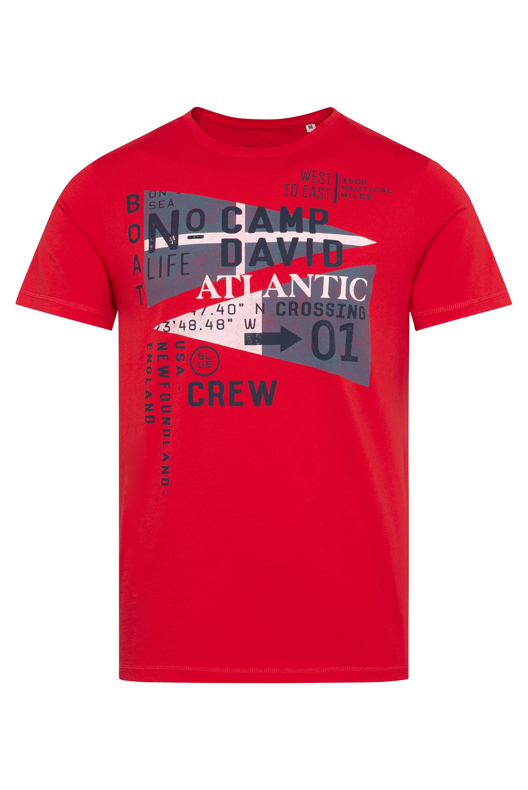 CAMP DAVID Rundhalsshirt, aus Baumwolle