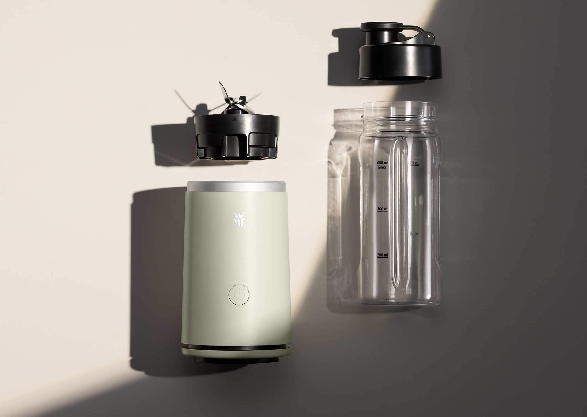 WMF Smoothie-Maker »Mix & Go Touch« 500 W recyceltes Material, auslaufsichere Trinkflasche, Einhandbedienung