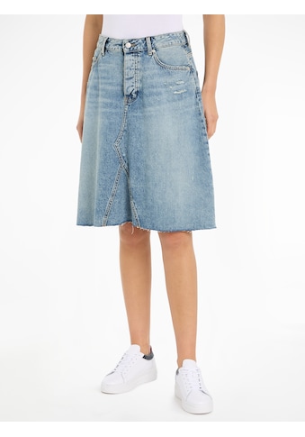 TOMMY HILFIGER Jeansrock »DNM RW RELAXED SKIRT MIO WR...