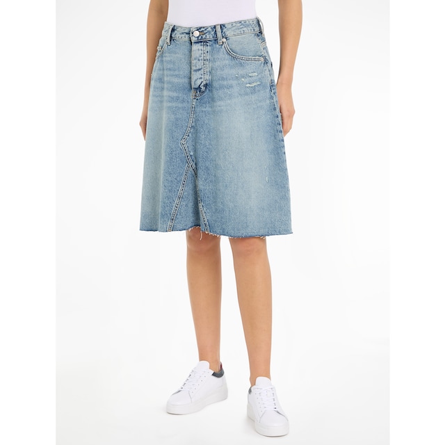 Tommy Hilfiger Jeansrock »DNM RW RELAXED SKIRT MIO WRN«, im 5-Pocket-Style  bestellen | BAUR