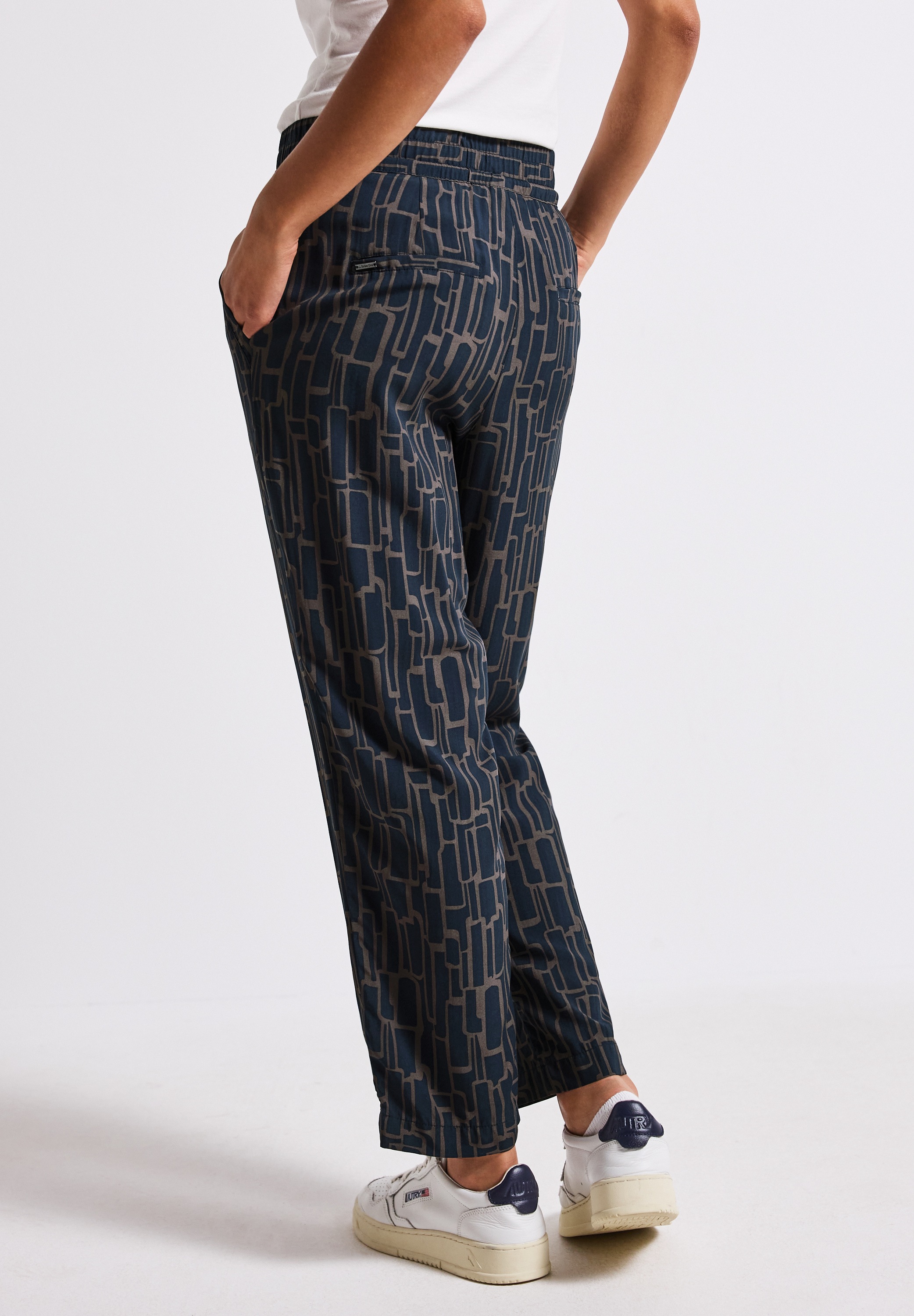 STREET ONE Jerseyhose, Middle Waist günstig online kaufen