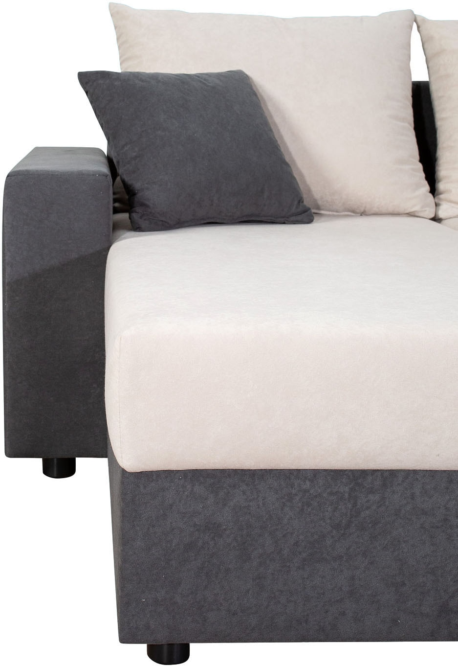 COLLECTION AB Wohnlandschaft »Pico U-Form«, Wohnlandschaft,2 X Ottomane,Polyätherschaum Polsterung