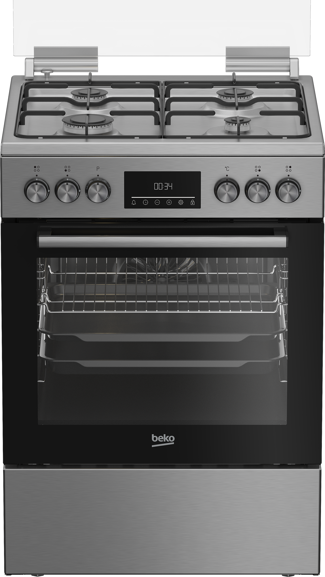 BEKO Gas-Standherd "FBM62320XDSL", grau, Herdsets