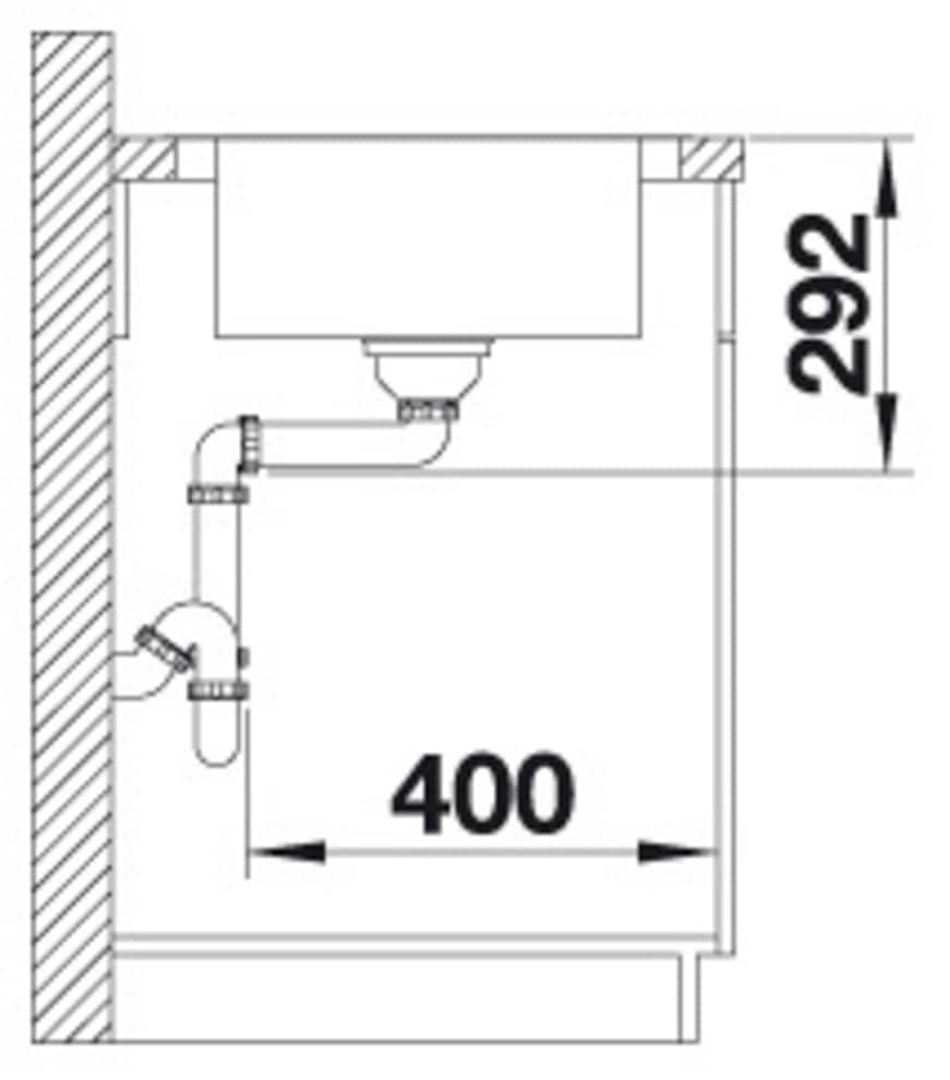Blanco Edelstahlspüle »DINAS XL 6 S« 1 Stk. tlg. zum wechselseitigen Einbau geeignet