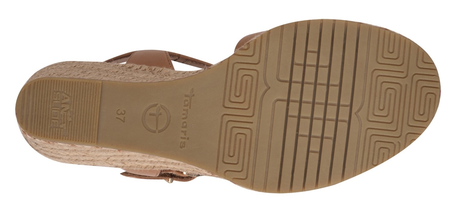 Tamaris Keilsandalette, Plateau, Sommerschuh, Riemchensandale mit verstellbarer Schnalle